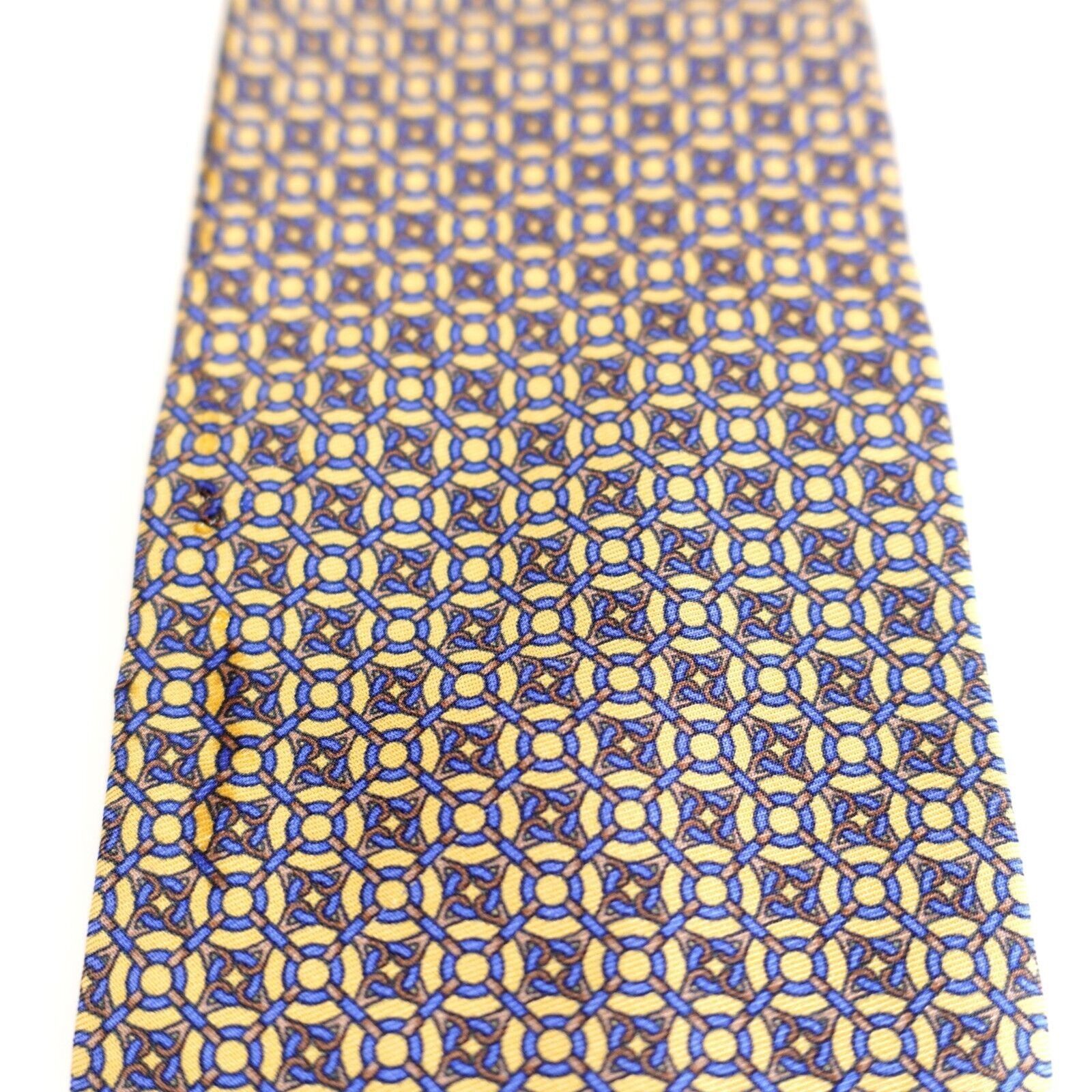 Brooks Brothers Brooks Brothers Makers Yellow Blue Geometric Short Print Sil Size ONE SIZE - 2 Thumbnail