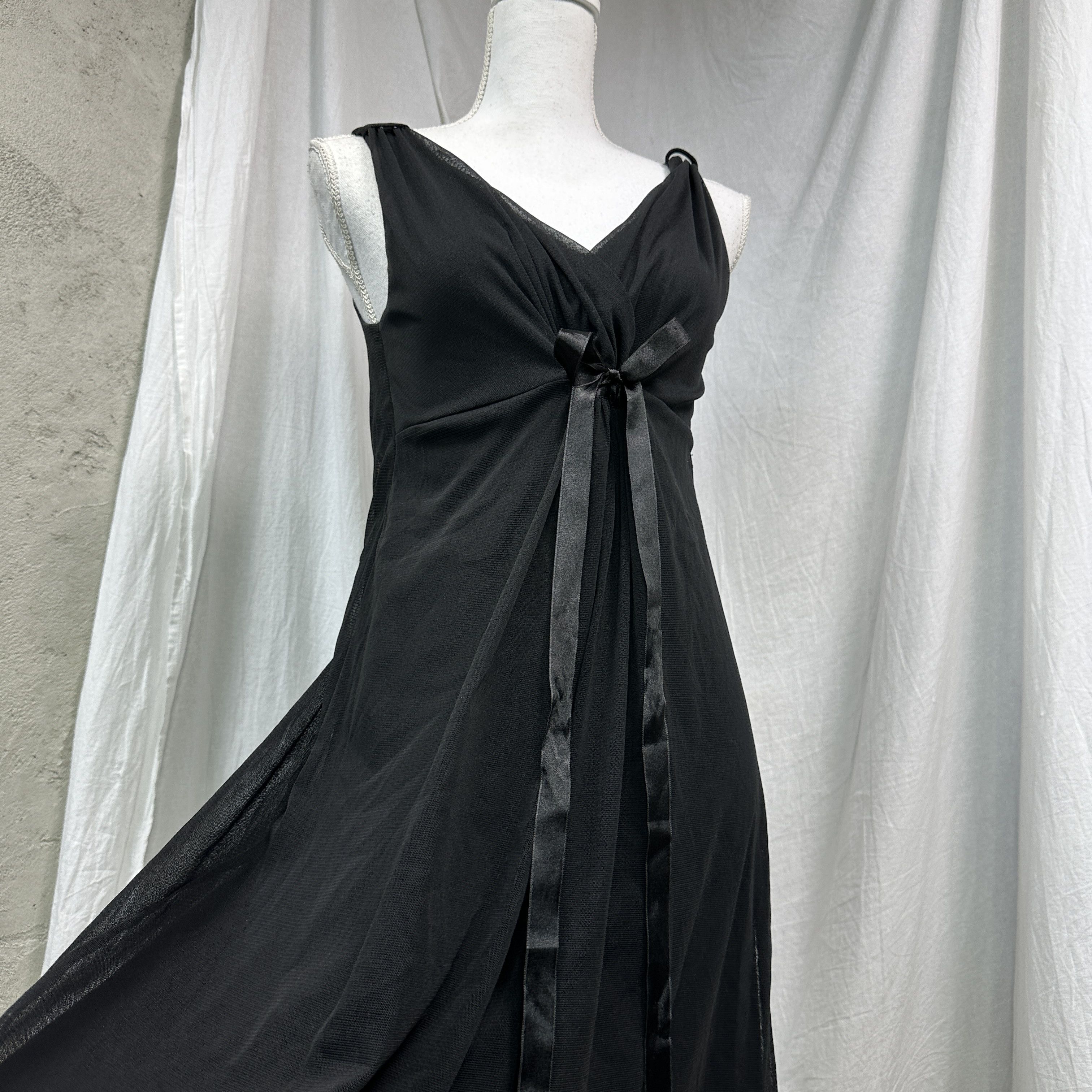 Vintage Vintage Avant Garde Opium Elegant Maxi Dress 00s Size S / US 4 / IT 40 - 7 Thumbnail