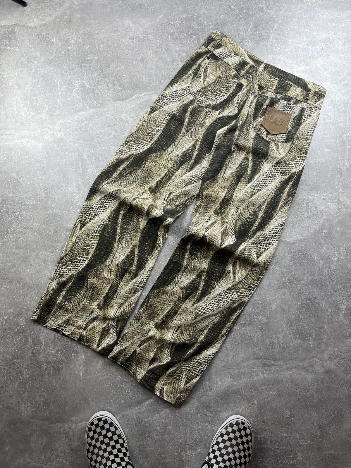 Dolce & Gabbana RARE Vintage D&G Dolce & Gabbana Snake Print Pants Y2K 00s Size 28" / US 6 / IT 42 - 1 Thumbnail