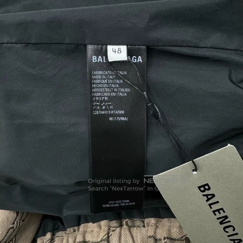 Balenciaga Balenciaga Double B Embroidered Printed Cotton Jacket Size US M / EU 48-50 / 2 - 4 Thumbnail