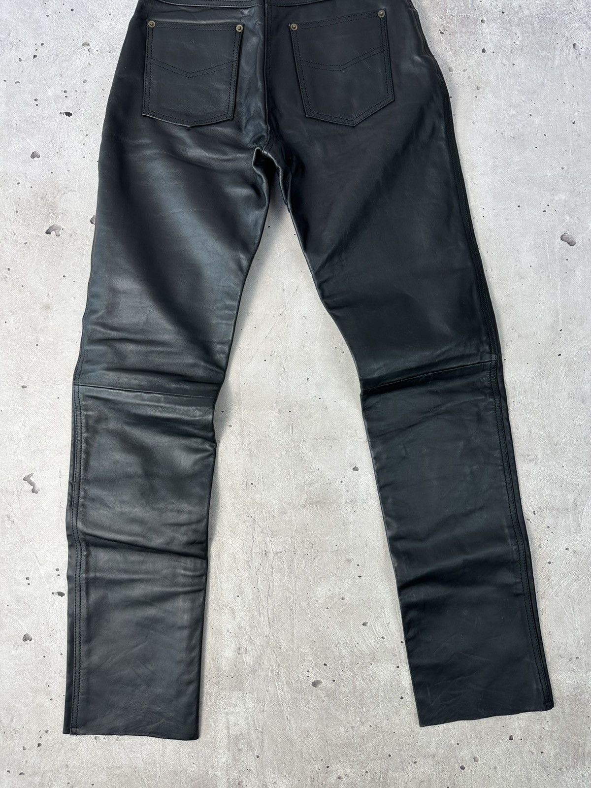 Belstaff Belstaff Vintage Leather Black Biker Pants Size 30" / US 8 / IT 44 - 9 Thumbnail