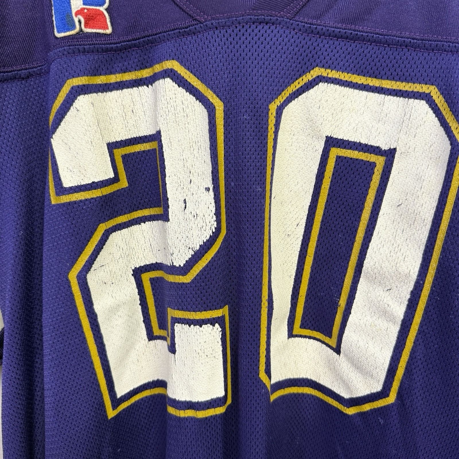 Russell Athletic Vintage Russell Athletic Football Jersey Mens XL Purple Wash Size US XL / EU 56 / 4 - 3 Thumbnail