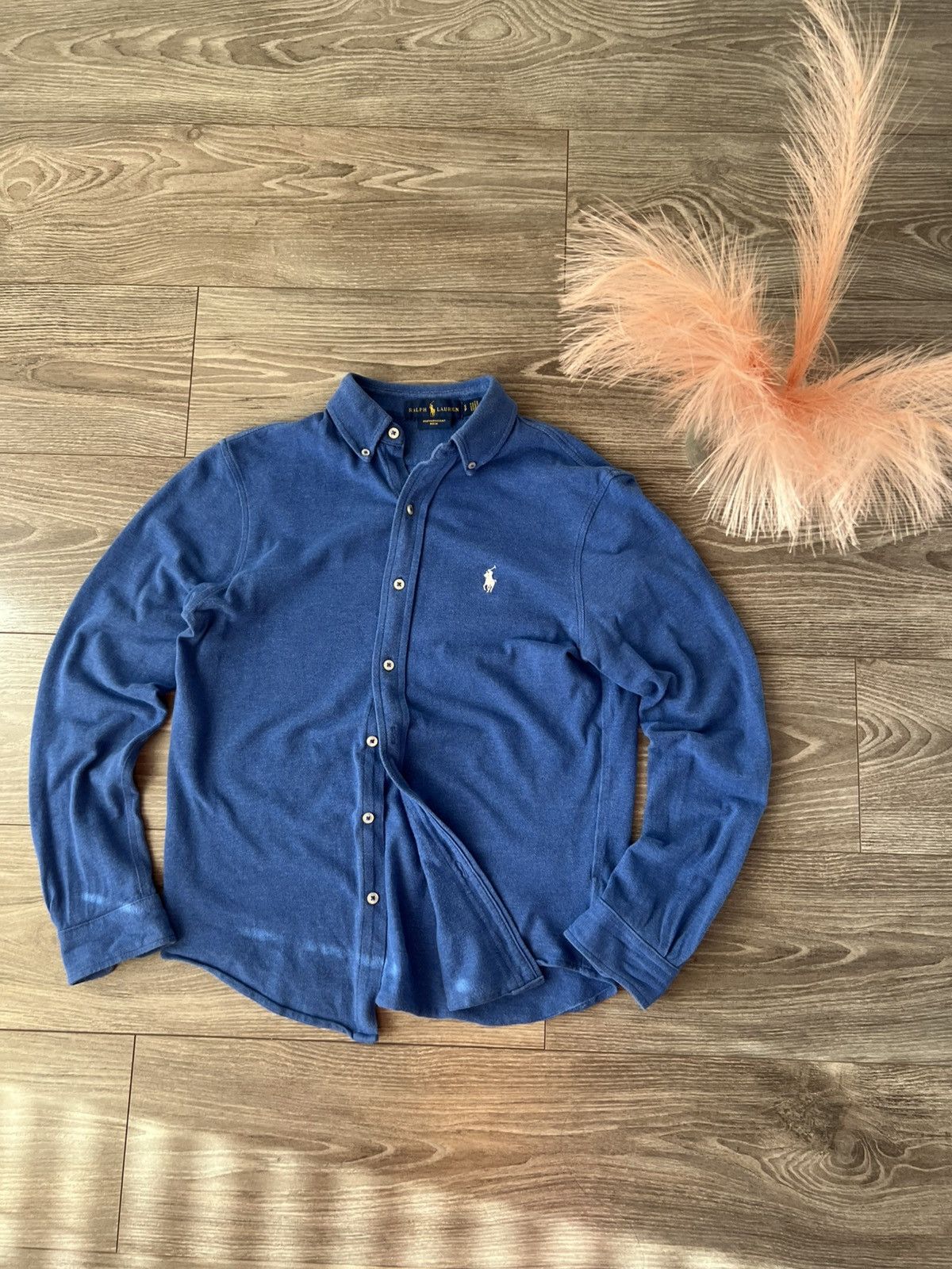 Polo Ralph Lauren ‼️Polo Ralph Lauren Featherweight Mesh Cotton Classic Shirt‼️ Size US S / EU 44-46 / 1 - 1 Thumbnail