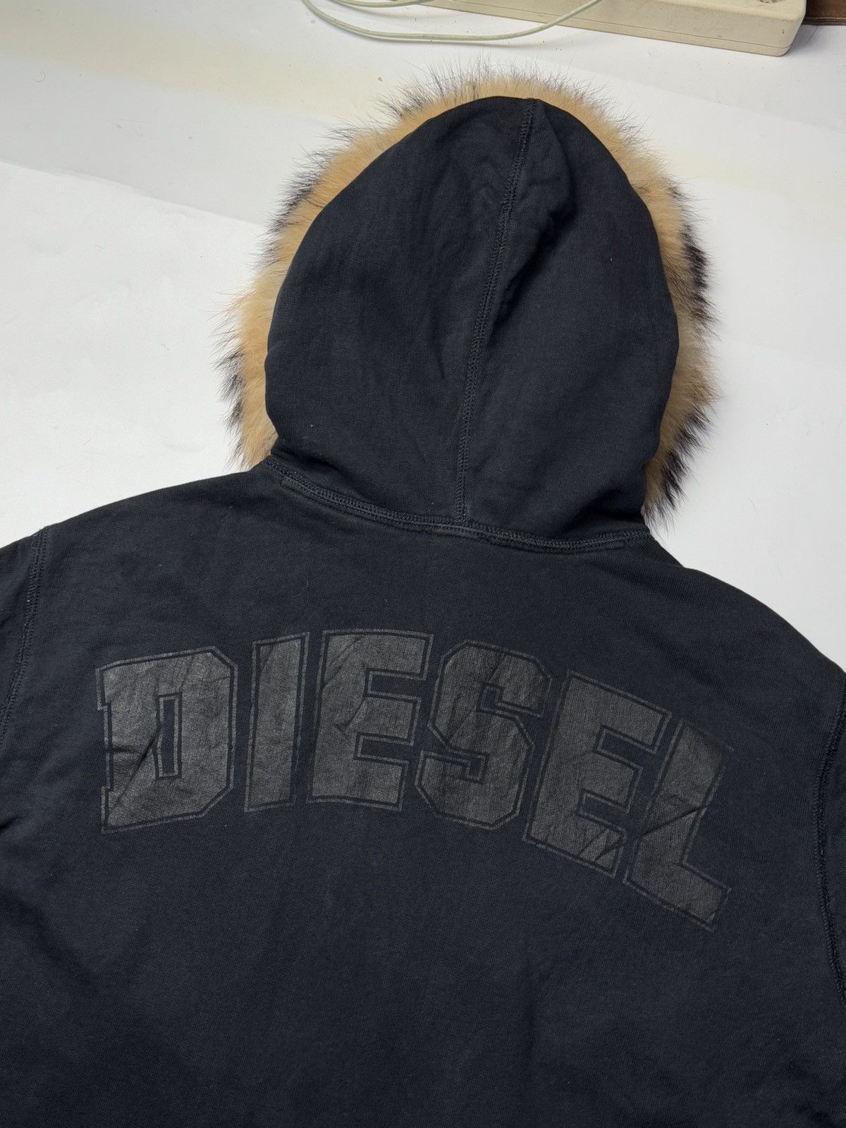 Diesel × Japanese Brand × Le Grande Bleu (L.G.B.) Diesel Fur Hoodie Black Faded Japanese Style Size US XL / EU 56 / 4 - 4 Thumbnail