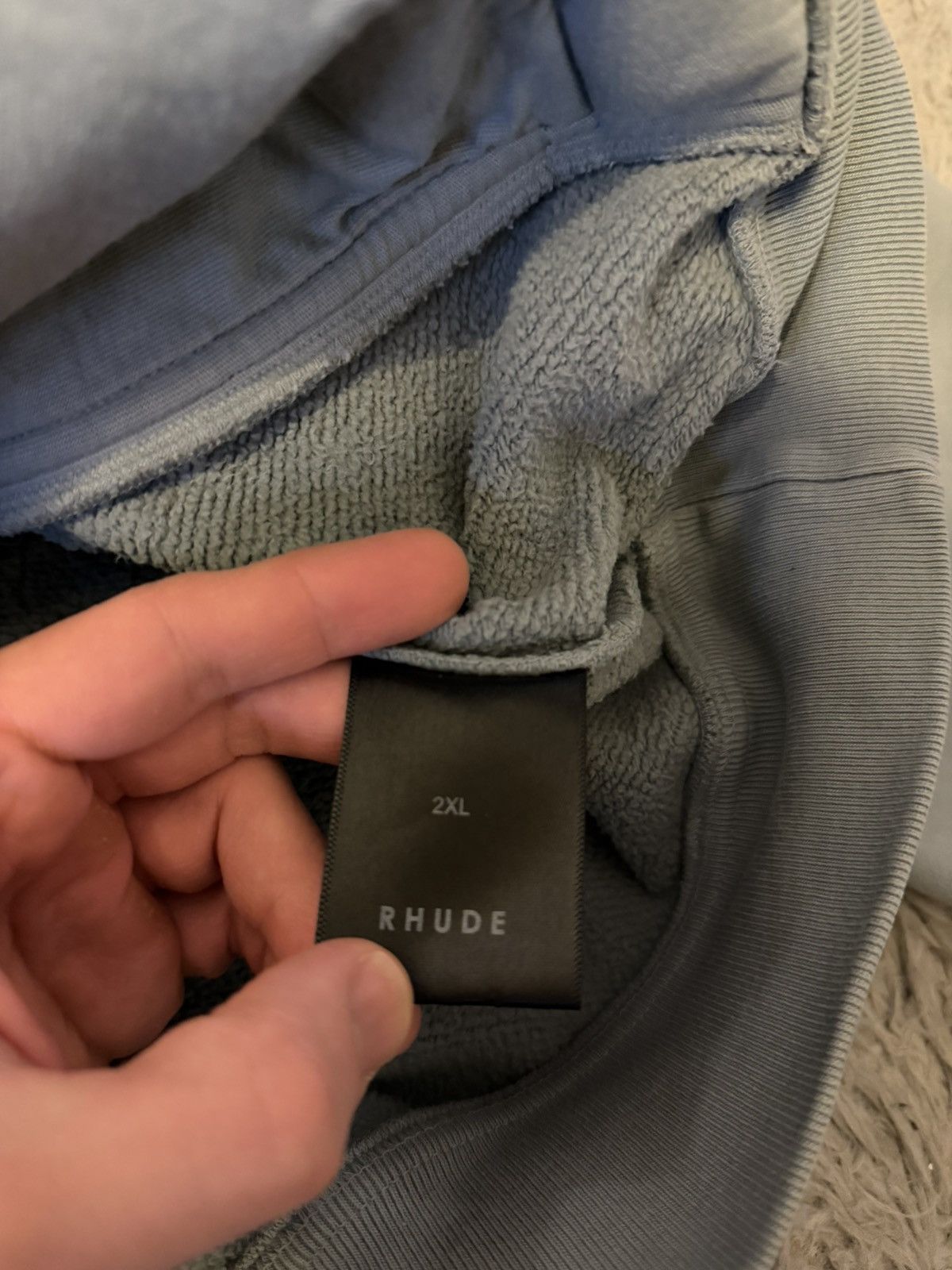 Rhude signature embroidered hoodie Size US XXL / EU 58 / 5 - 5 Thumbnail