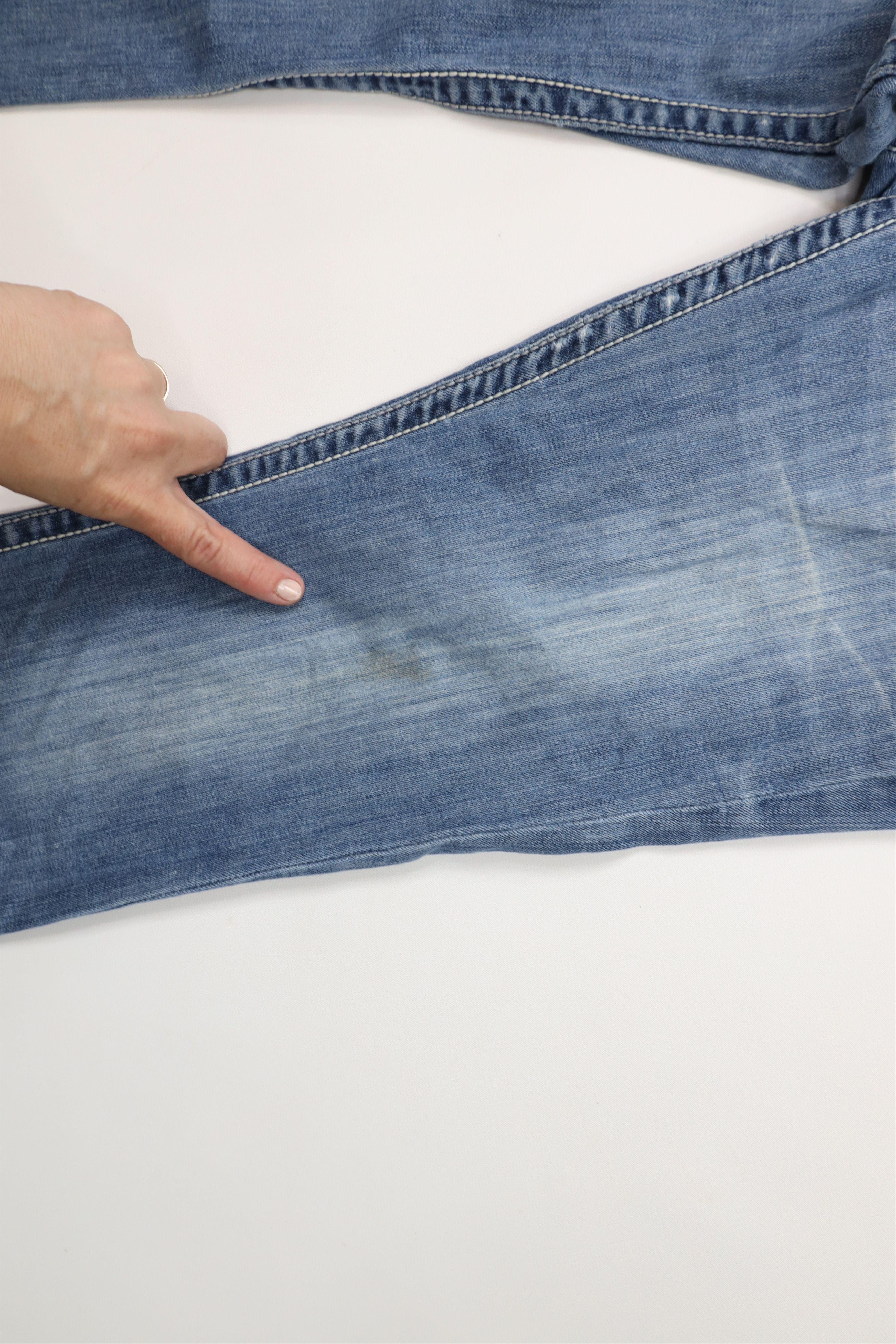 Vintage Buckle BKE Sabrina Stretch Flared Wide Leg Denim Jeans Blue Size 31" - 7 Thumbnail