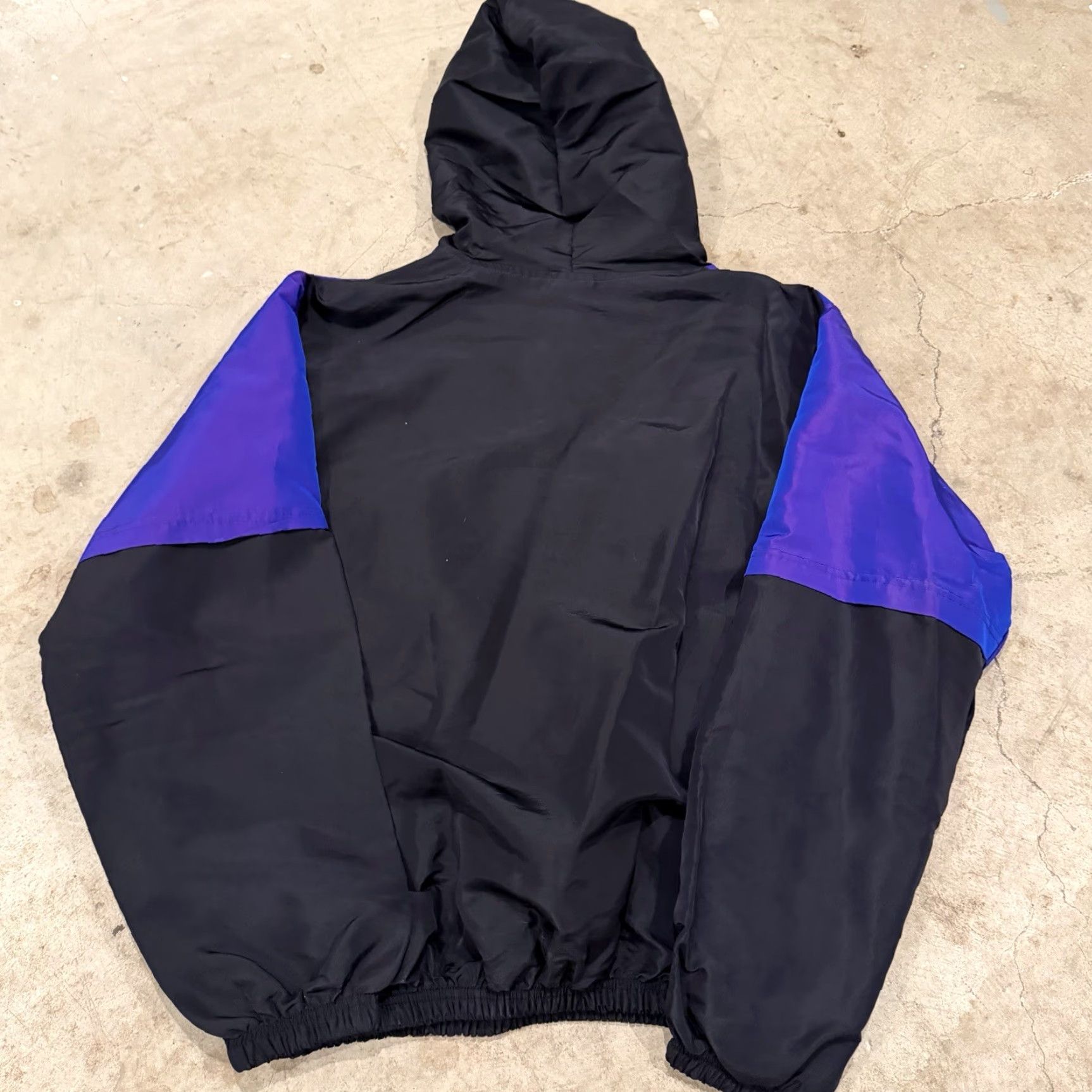Vintage VINTAGE Surf Style Hoodie Pullover Windbreaker Jacket 1/4 Zip Purple Large Men Mens L Size US L / EU 52-54 / 3 - 2 Thumbnail