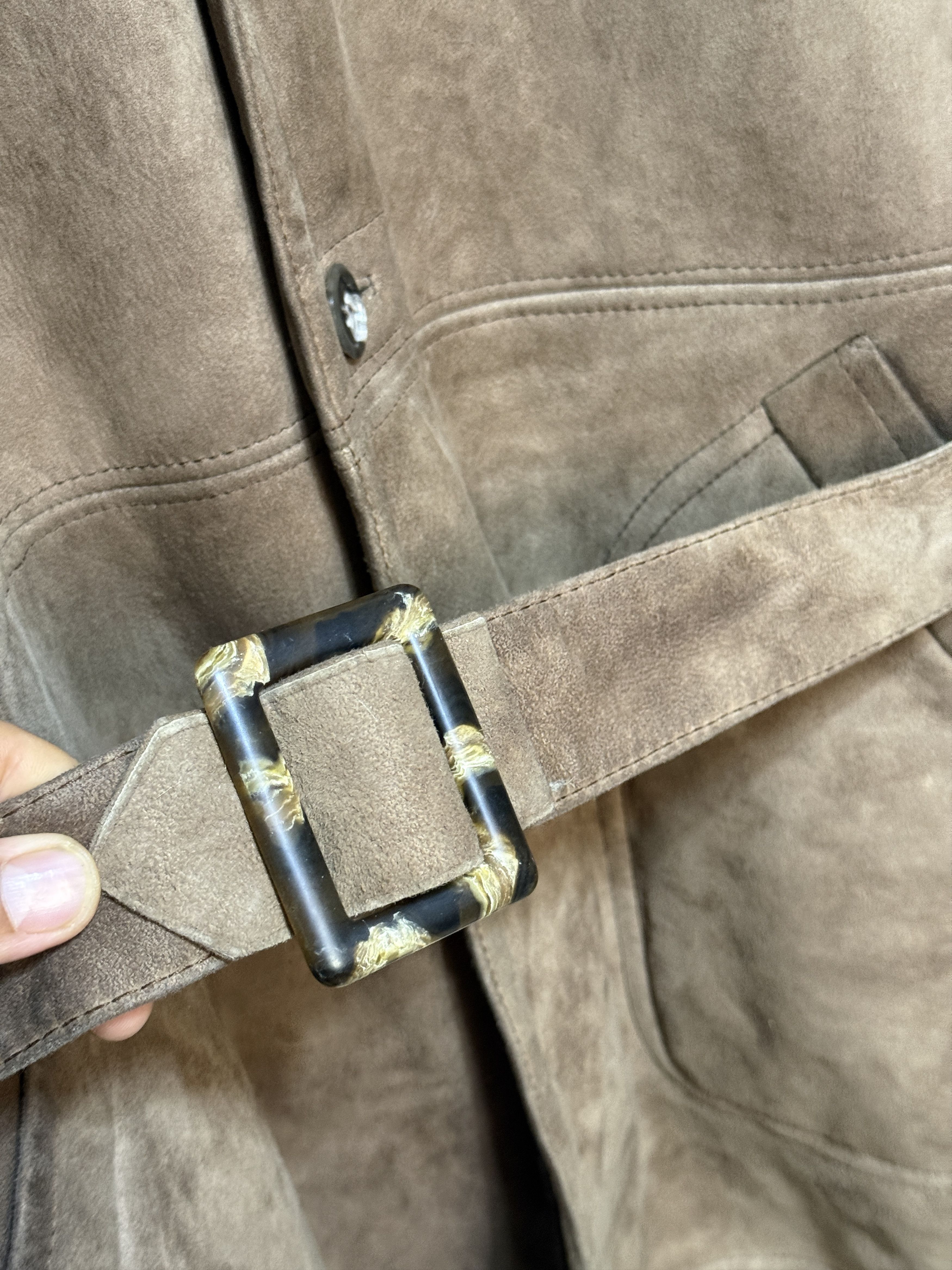 McGregor Vintage Coat Belted McGregor shearling suede coat L / xl Size US L / EU 52-54 / 3 - 5 Thumbnail