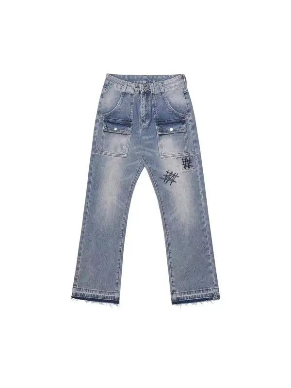 VIBE High street washed distressed casual bootcut jeans Size US 32 / EU 48 - 5 Thumbnail