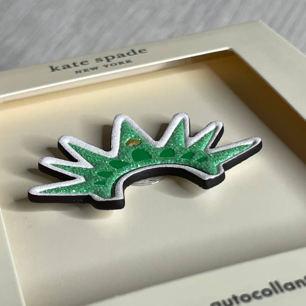 Kate Spade Sparks Of Joy Statue Of Liberty Crown Sticker for bag Size ONE SIZE - 3 Thumbnail