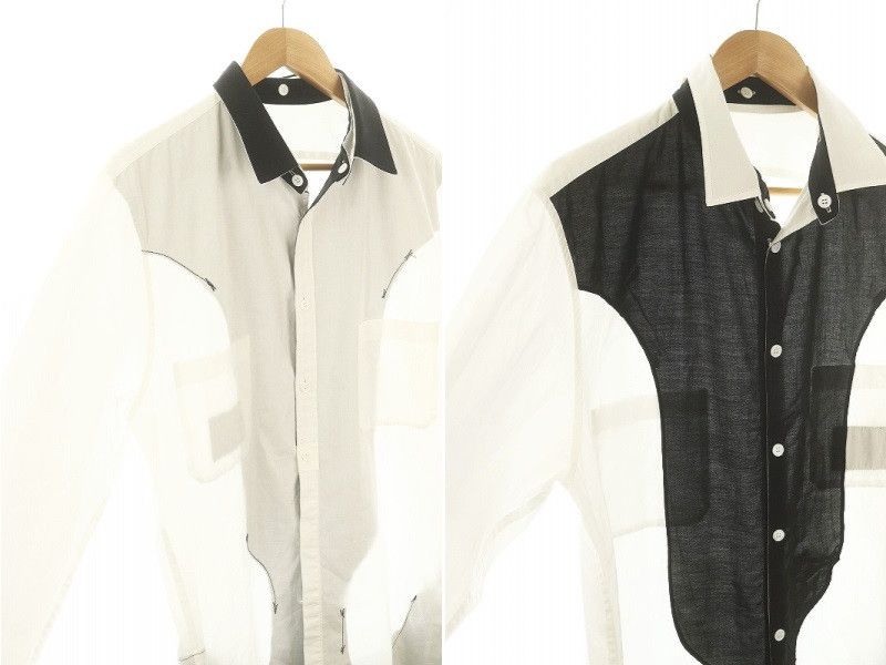 Yohji Yamamoto YOHJI YAMAMOTO POUR HOMME Spare collar shirt Size US L / EU 52-54 / 3 - 3 Thumbnail