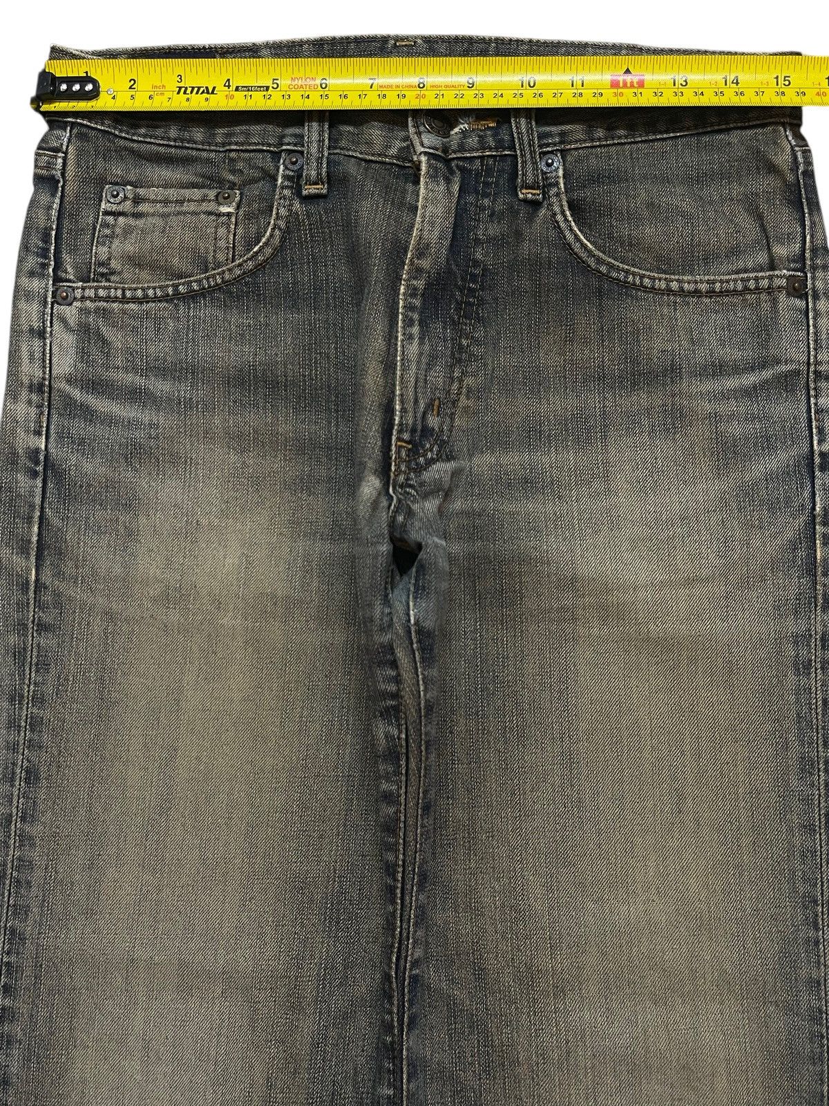 Edwin Vintage Edwin 503z Mud Wash Faded Style Whiskers Loose Jeans Size US 30 / EU 46 - 15 Thumbnail
