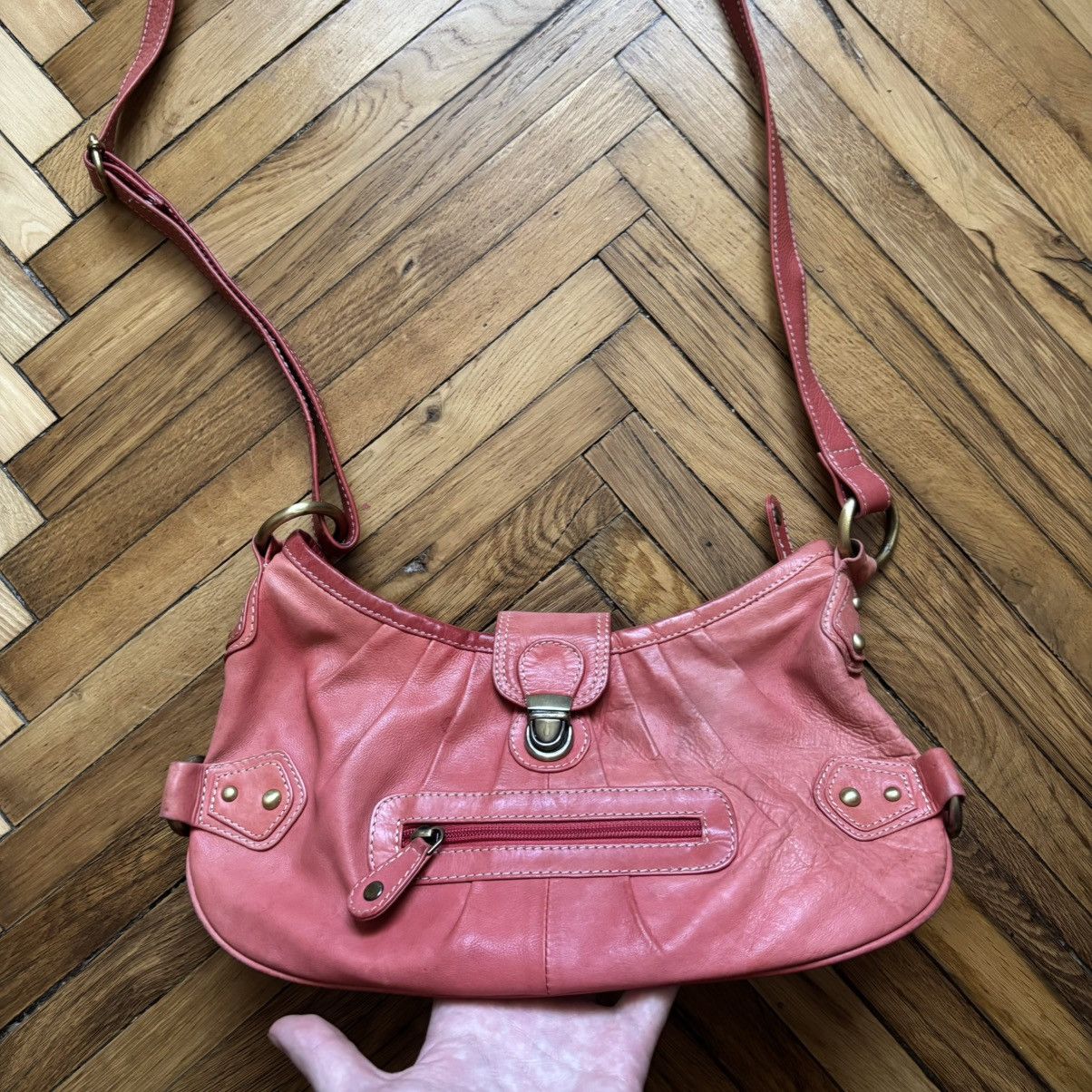 Hysteric Glamour × Le Grande Bleu (L.G.B.) Vintage Pink Tribal Sirocco Balenciaga Style Leather Bags Size ONE SIZE - 2 Thumbnail