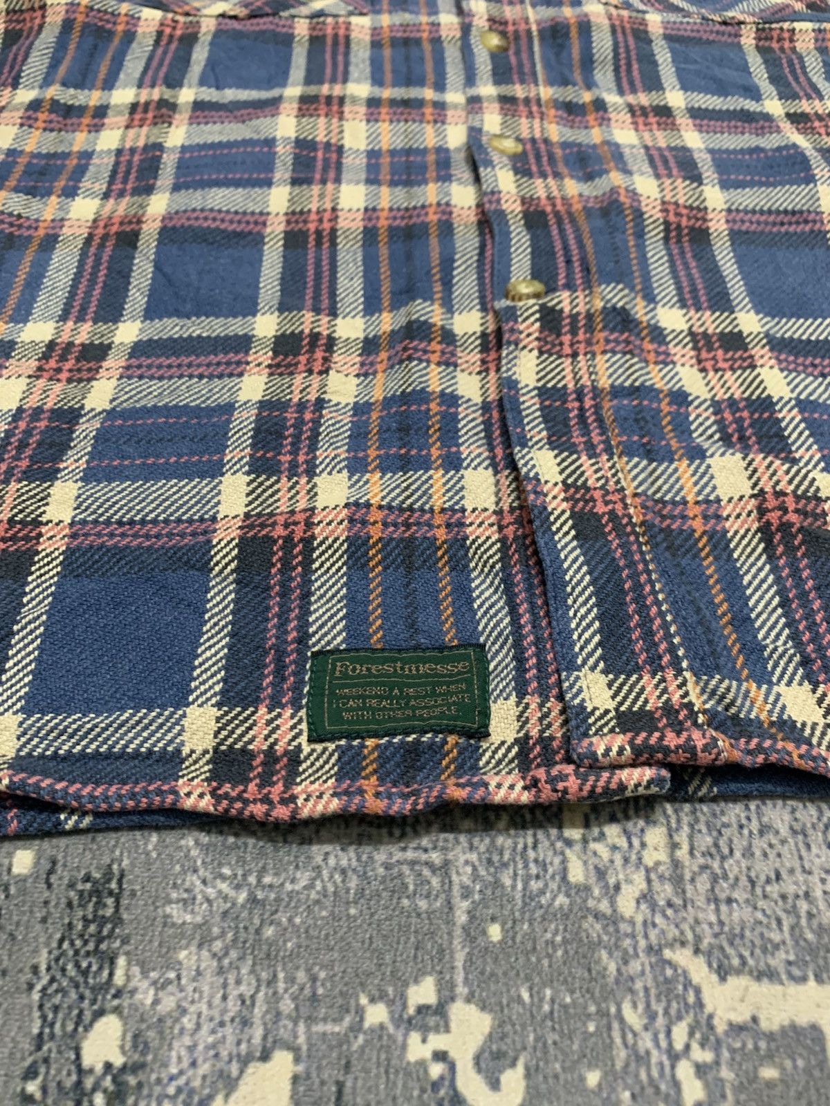 Flannel VINTAGE FORESTMESSE JAPAN NATIVE SCENE PLAID FLANNEL M Size US M / EU 48-50 / 2 - 4 Thumbnail