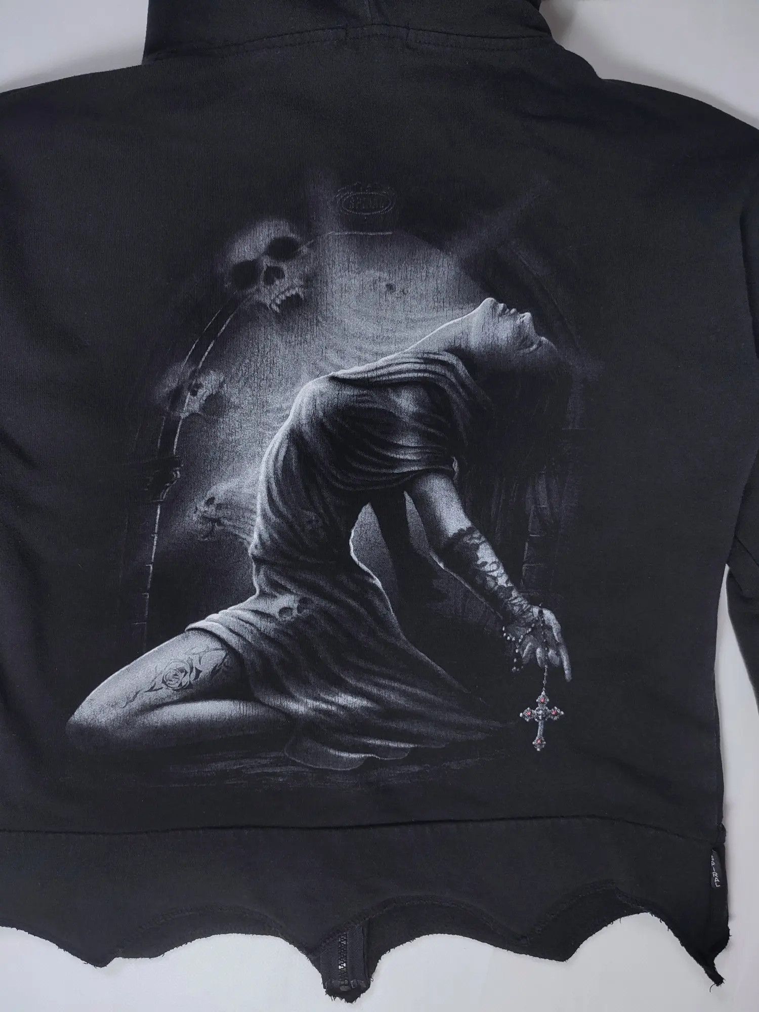 Affliction × Vintage Spiral Y2k opium zip hoodie Rick Owens Size US M / EU 48-50 / 2 - 10 Thumbnail