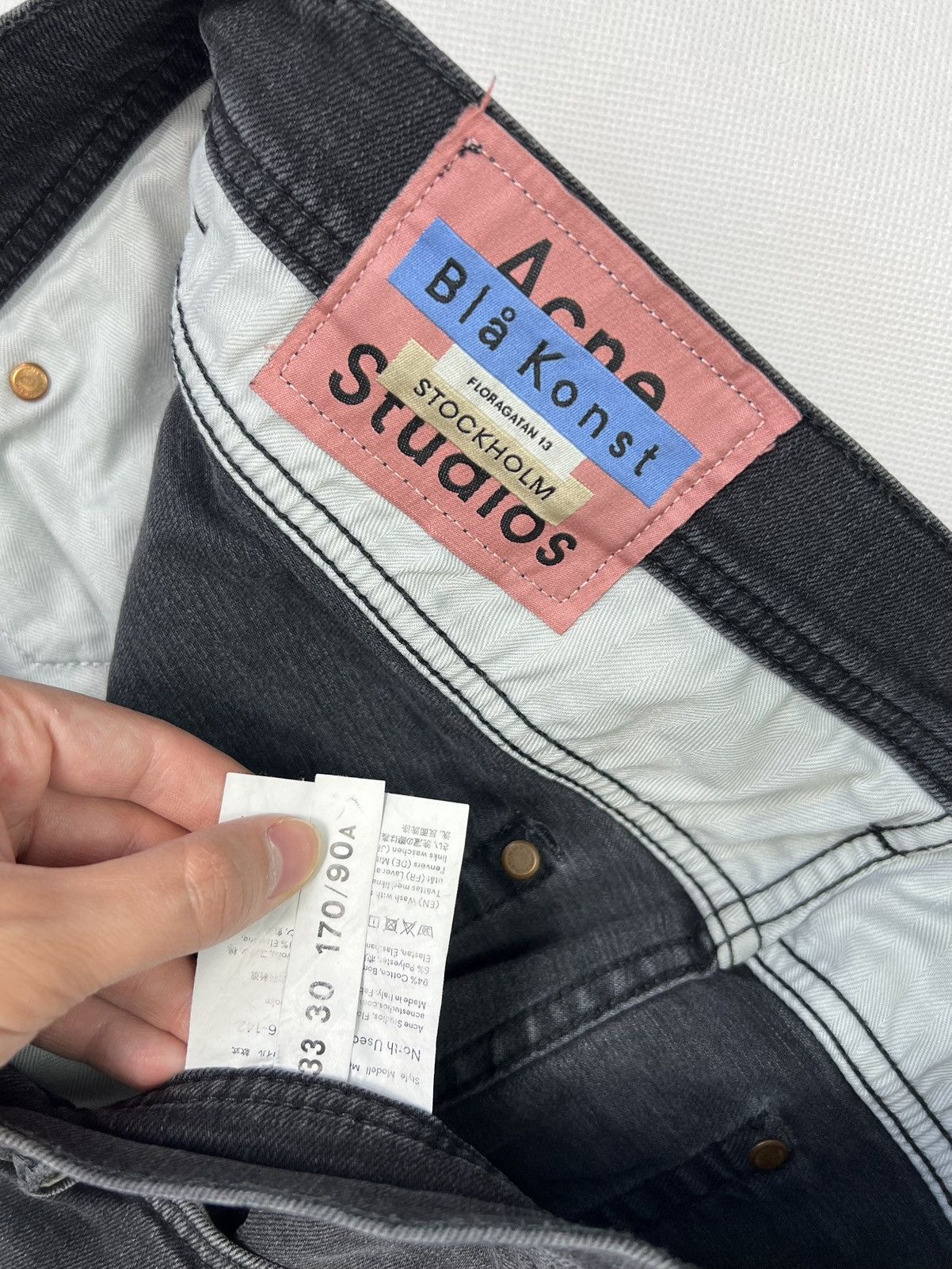 Acne Studios Pants Acne Studios Blå Konst Stockholm Jeans Size US 34 / EU 50 - 4 Thumbnail