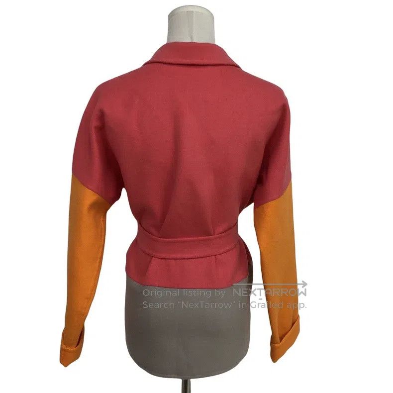 Max Mara Max Mara Wool Patchwork Short Jacket Size XS / US 0-2 / IT 36-38 - 2 Thumbnail
