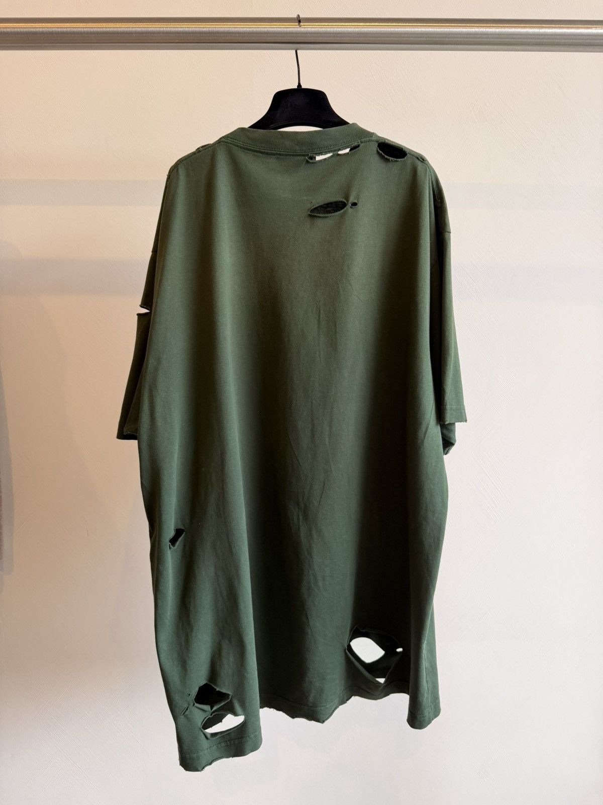 Balenciaga NWT Balenciaga Dark Green Caps Destroyed Large Fit Size XS Size US XS / EU 42 / 0 - 6 Thumbnail