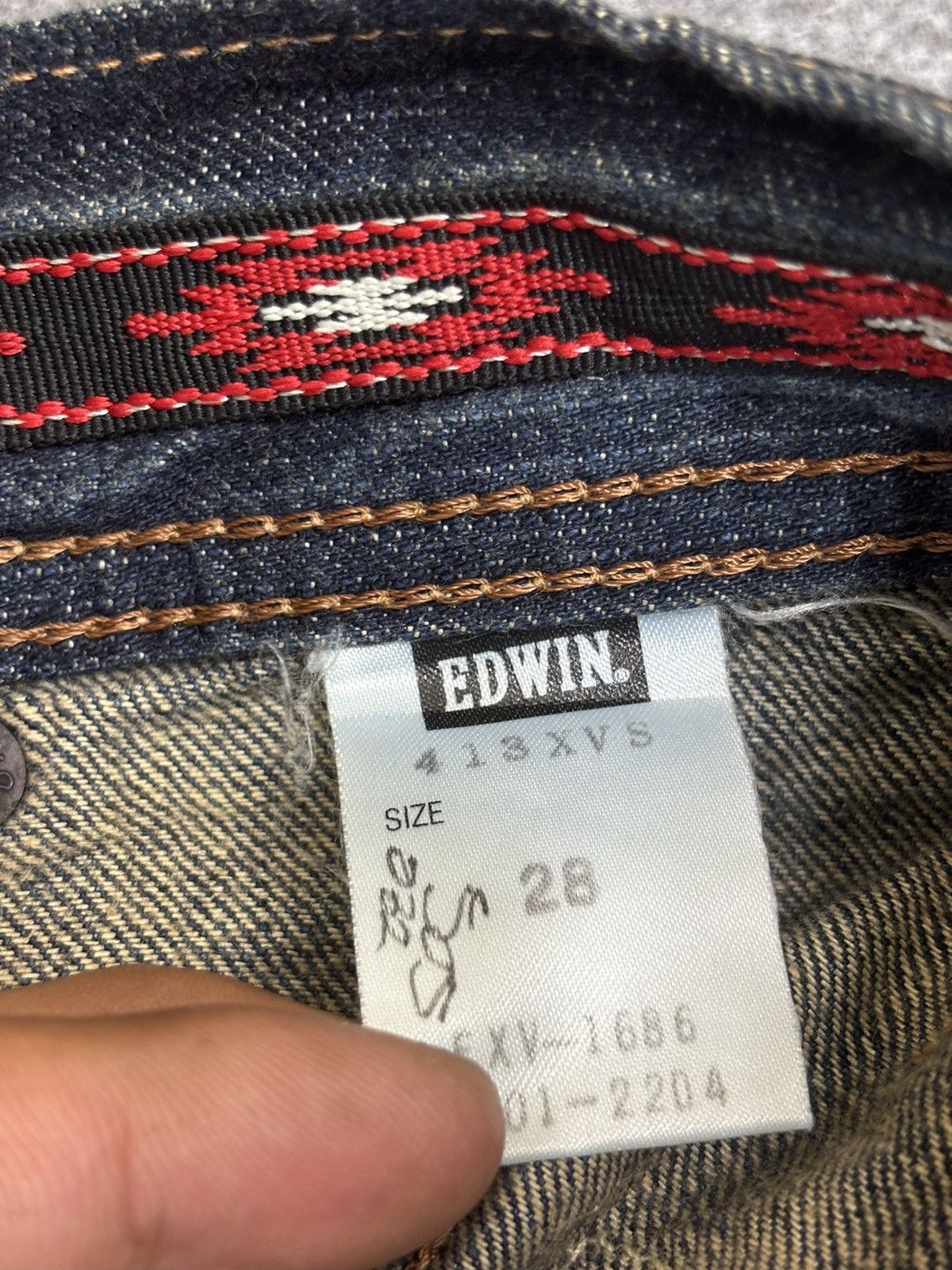 Edwin 💥Bush Denim💥Sick 90s Style Rust Wash Edwin Bush Denim F520 Size US 31 - 24 Thumbnail