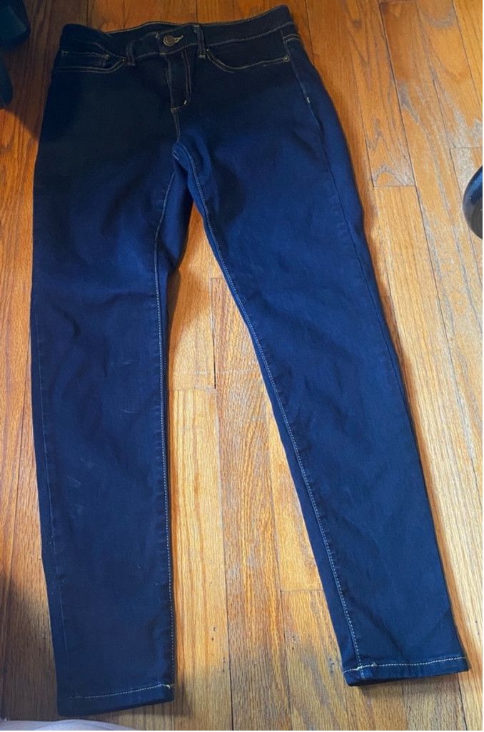 Michael Kors Women's Michael Kors Izzy Jeans, Size 6, Blue Size 28" / US 6 / IT 42 - 2 Thumbnail