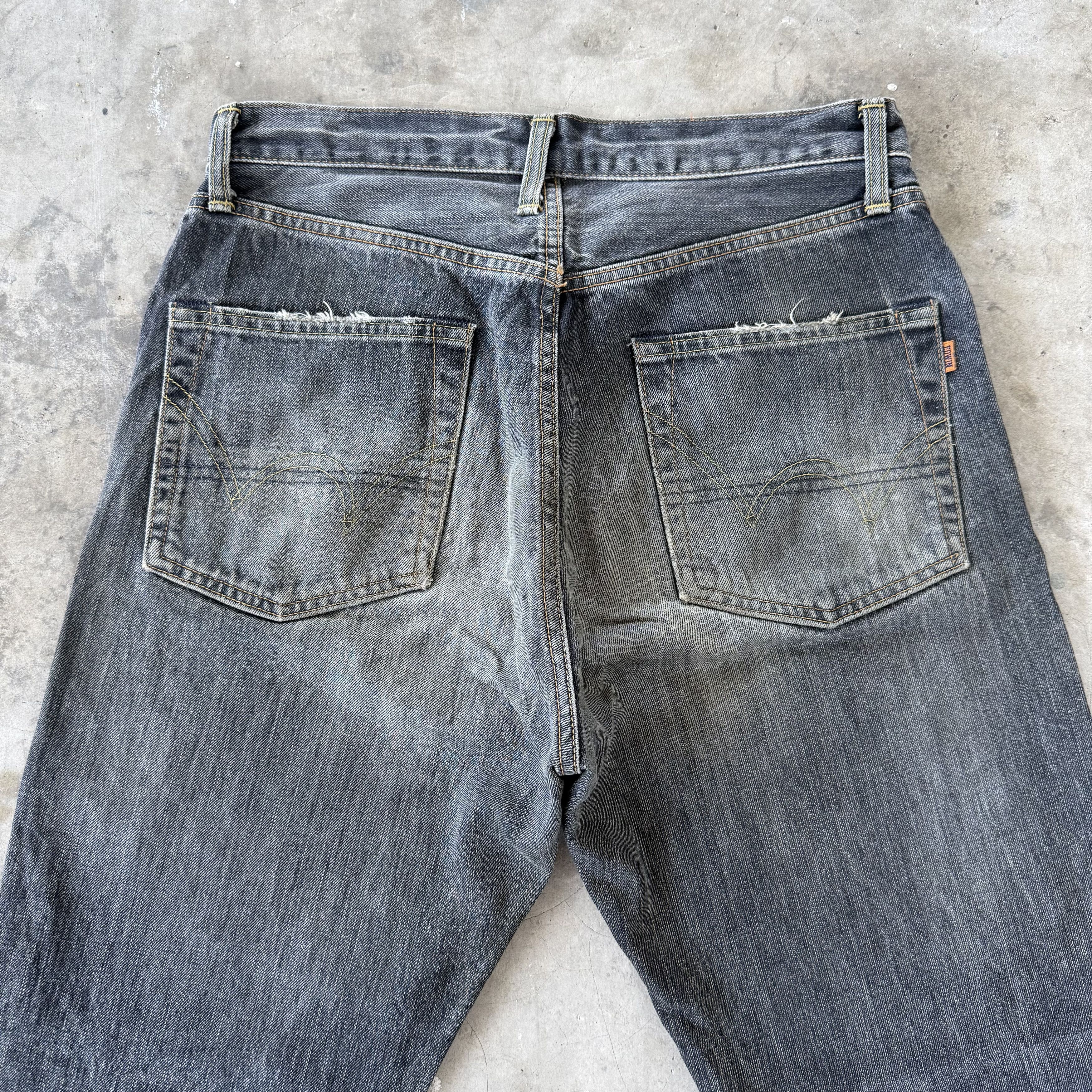 Edwin Vintage Edwin Orange Tag Black Denim Size US 32 / EU 48 - 9 Thumbnail
