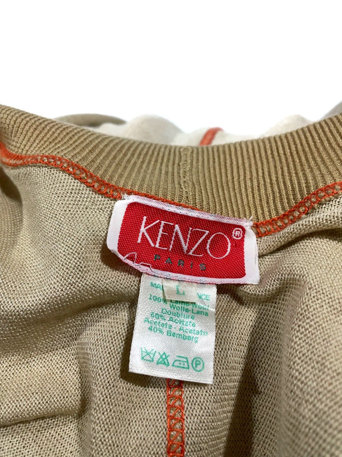 Designer × Kenzo × Vintage Kenzo Vintage Wool Women Cardigan Size L Made In France Size L / US 10 / IT 46 - 6 Thumbnail