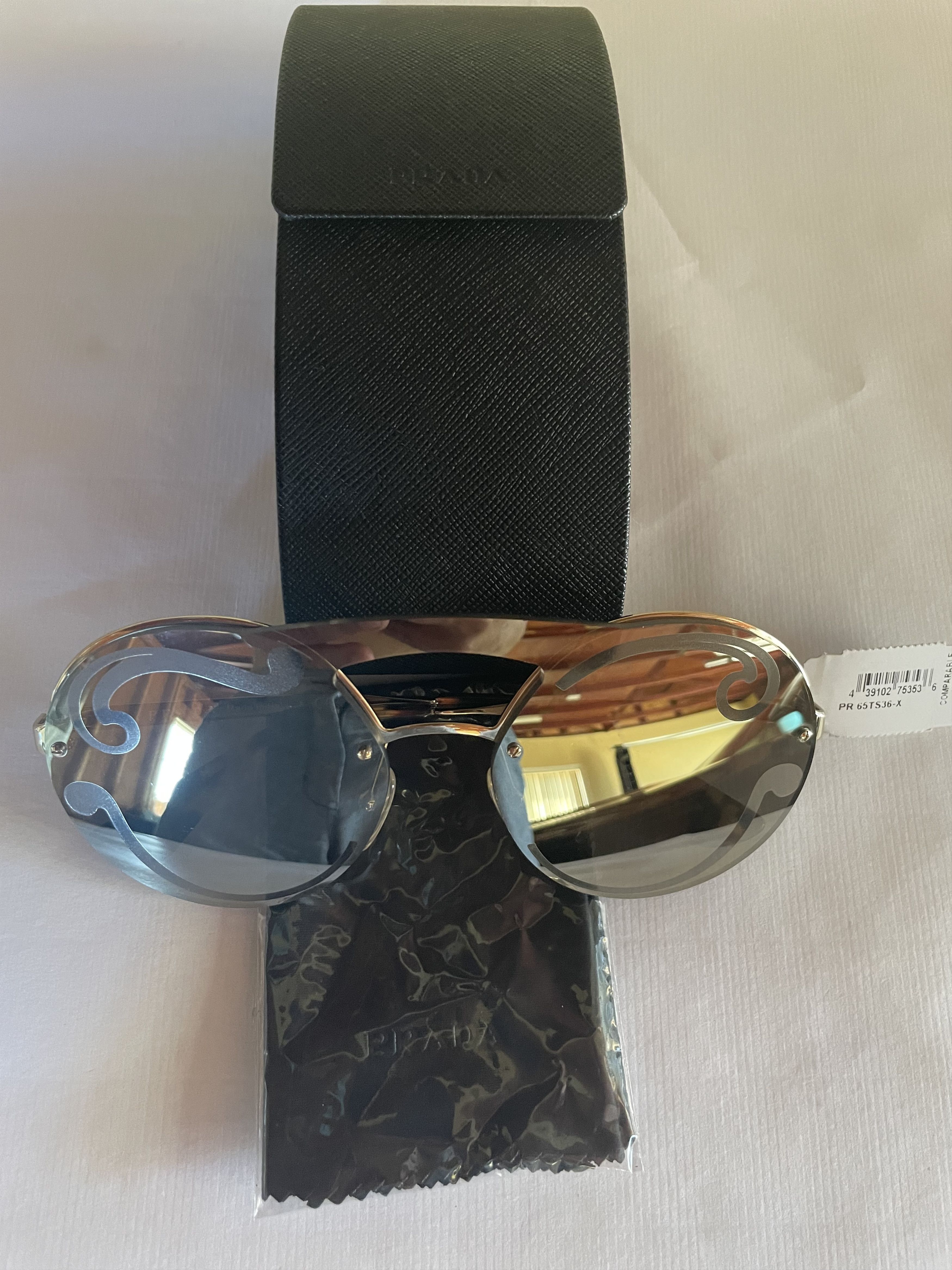 Prada Prada Cinema Evolution Round SPR 65T ZVN-ODW Sunglasses Size ONE SIZE - 5 Thumbnail