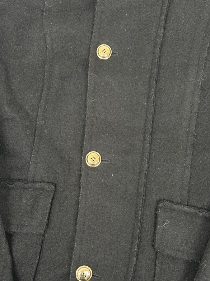 Yves Saint Laurent AW2010 Yves Saint Laurent Black Asymmetrical Officer Coat Size S / US 4 / IT 40 - 9 Thumbnail