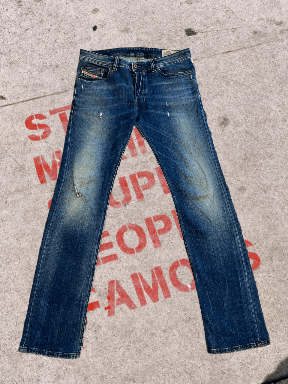 Diesel Vintage Diesel Distressed Denim Jeans SAFADO Streetwear Y2K Size US 32 / EU 48 - 1 Thumbnail