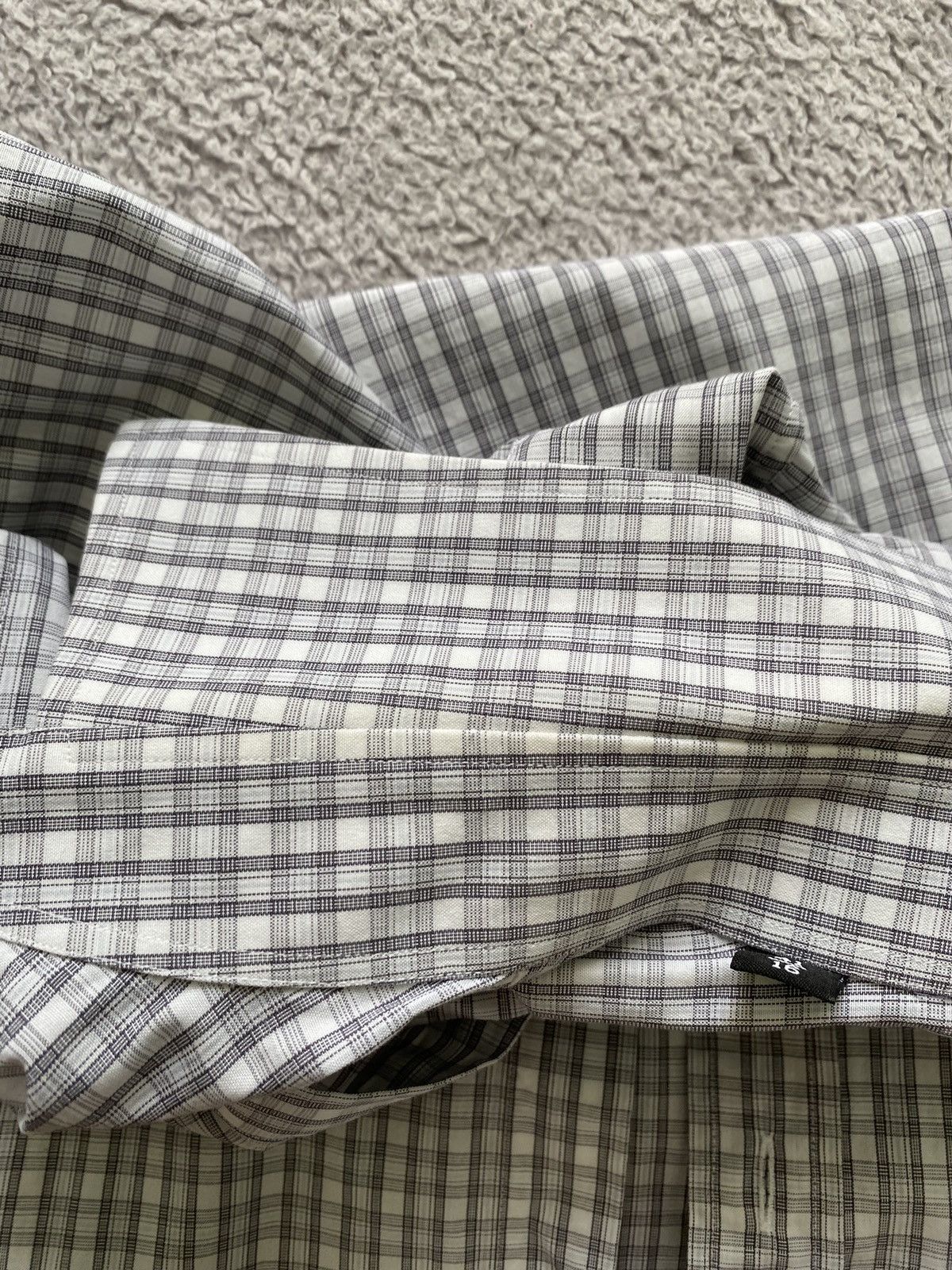 Designer × Gucci × Vintage Gucci Fitted Check Button Up Shirt Size 16 Size US M / EU 48-50 / 2 - 11 Thumbnail