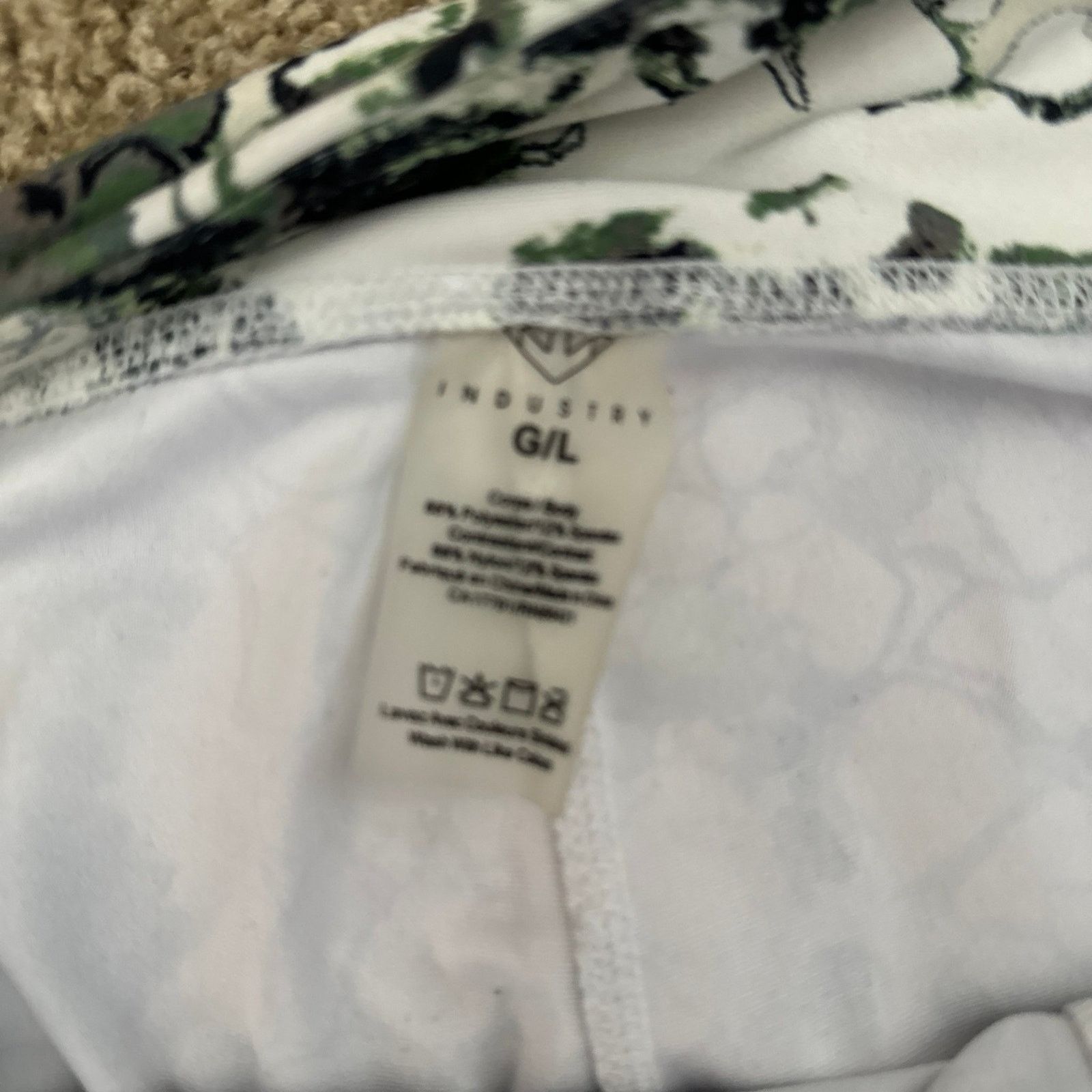 Other Industry Green Leggings Size 36" / US 14 / IT 50 - 2 Thumbnail
