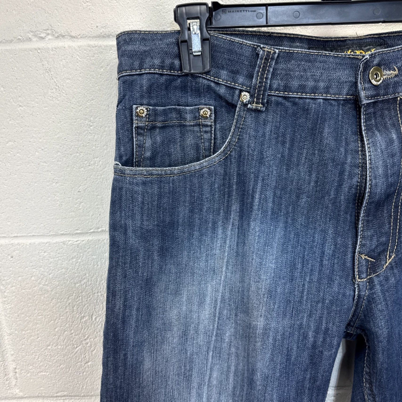 Southpole VINTAGE Southpole Jeans 34x32 Denim 5-Pocket Embroidered Baggy Y2K StreetWear Jeans Mens Size US 34 / EU 50 - 3 Thumbnail