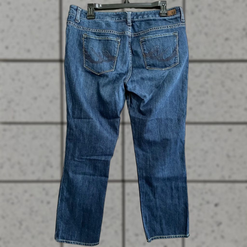 Denime X2 Womens Slim W 10 Low Rise Ankle Length Light Wash Denim Jeans Size 12 Size 34" / US 12 / IT 48 - 1 Thumbnail