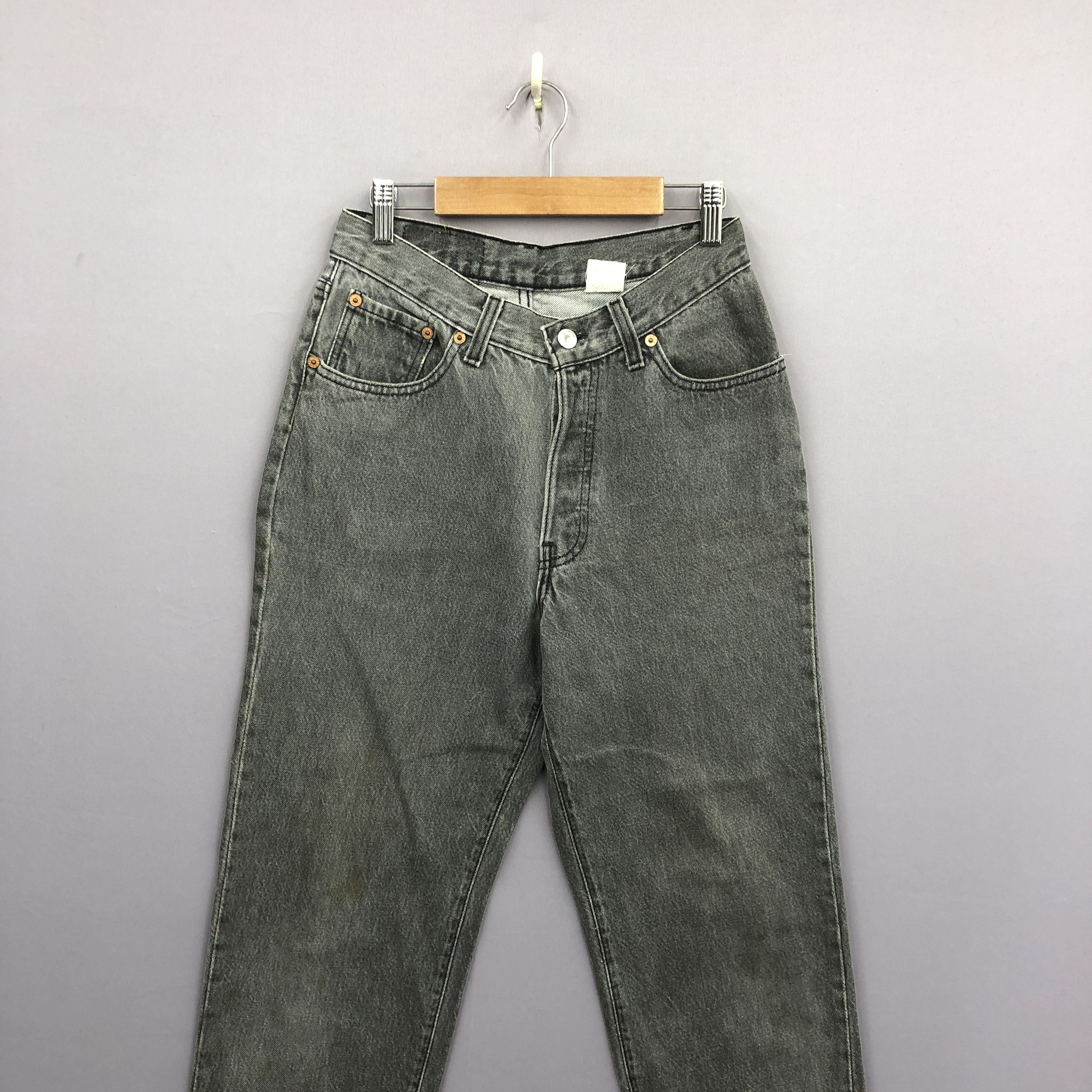 Levi's Vintage Levis 501 Faded Black Jeans Levi's Ash Gray Denim Size 24" / US 00 / IT 34 - 4 Thumbnail