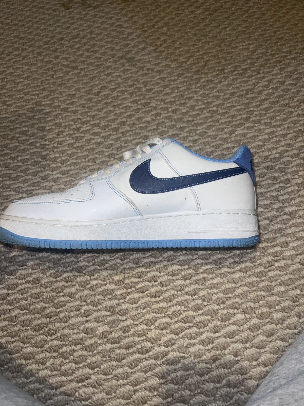 Nike Nike Air Force 1 ‘07 “First Use - white university blue” Size US 10.5 / EU 43-44 - 3 Thumbnail