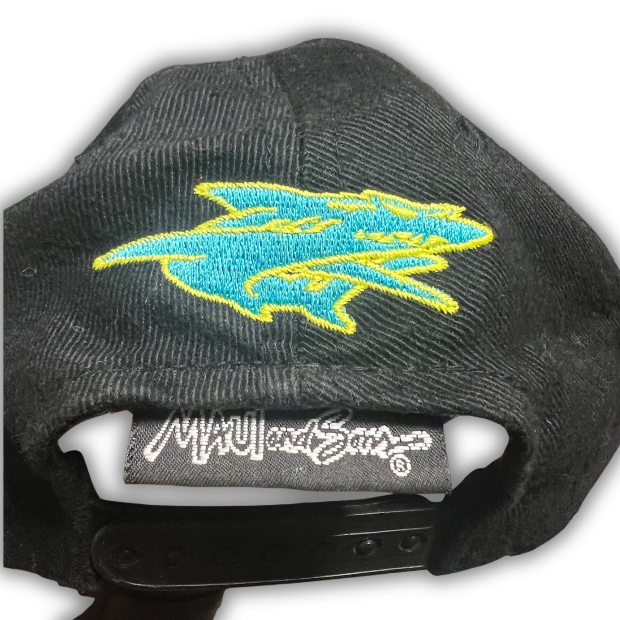 Maui and Sons Maui & Sons Shark Embroidered Black Snapback Cap One Size 10 Size ONE SIZE - 4 Thumbnail