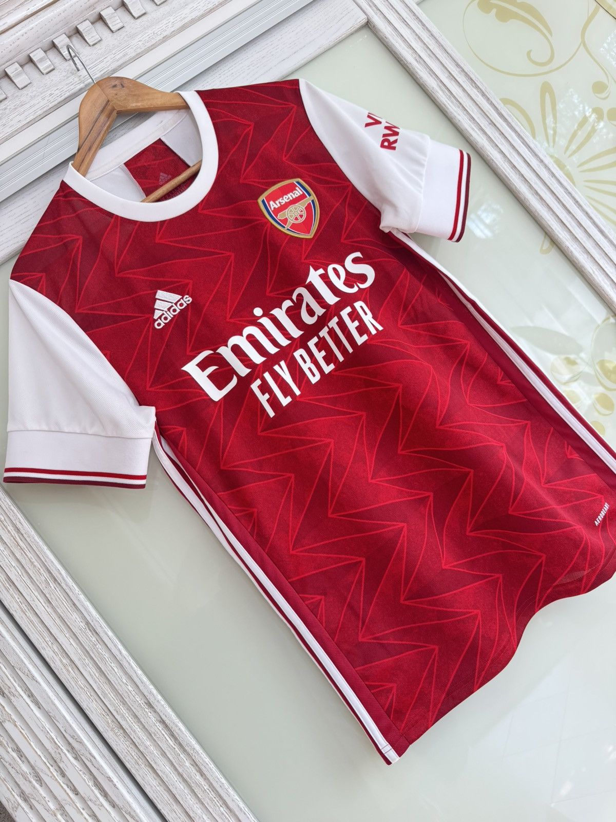 Adidas Arsenal 2020-2021 Home Soccer Jersey Football Kit Shirt Size US M / EU 48-50 / 2 - 5 Thumbnail