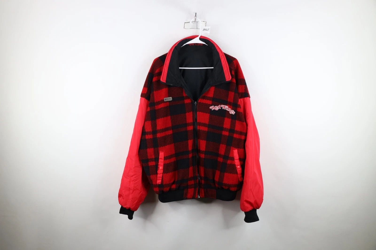 Columbia Vintage 90s Columbia Reversible Hockey Bomber Jacket Size US XL / EU 56 / 4 - 12 Thumbnail