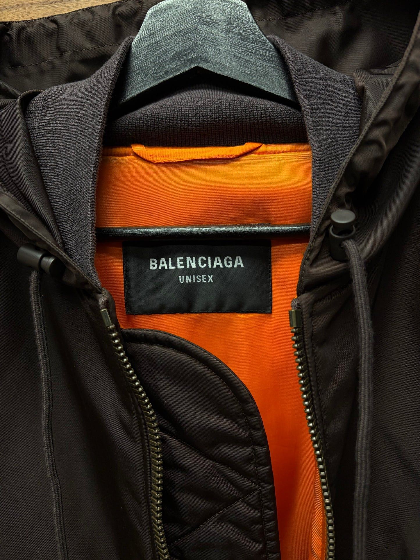 Balenciaga SS2022 Balenciaga ‘3B Sport Icon’ Brown Hooded Bomber Jacket Size US M / EU 48-50 / 2 - 3 Thumbnail