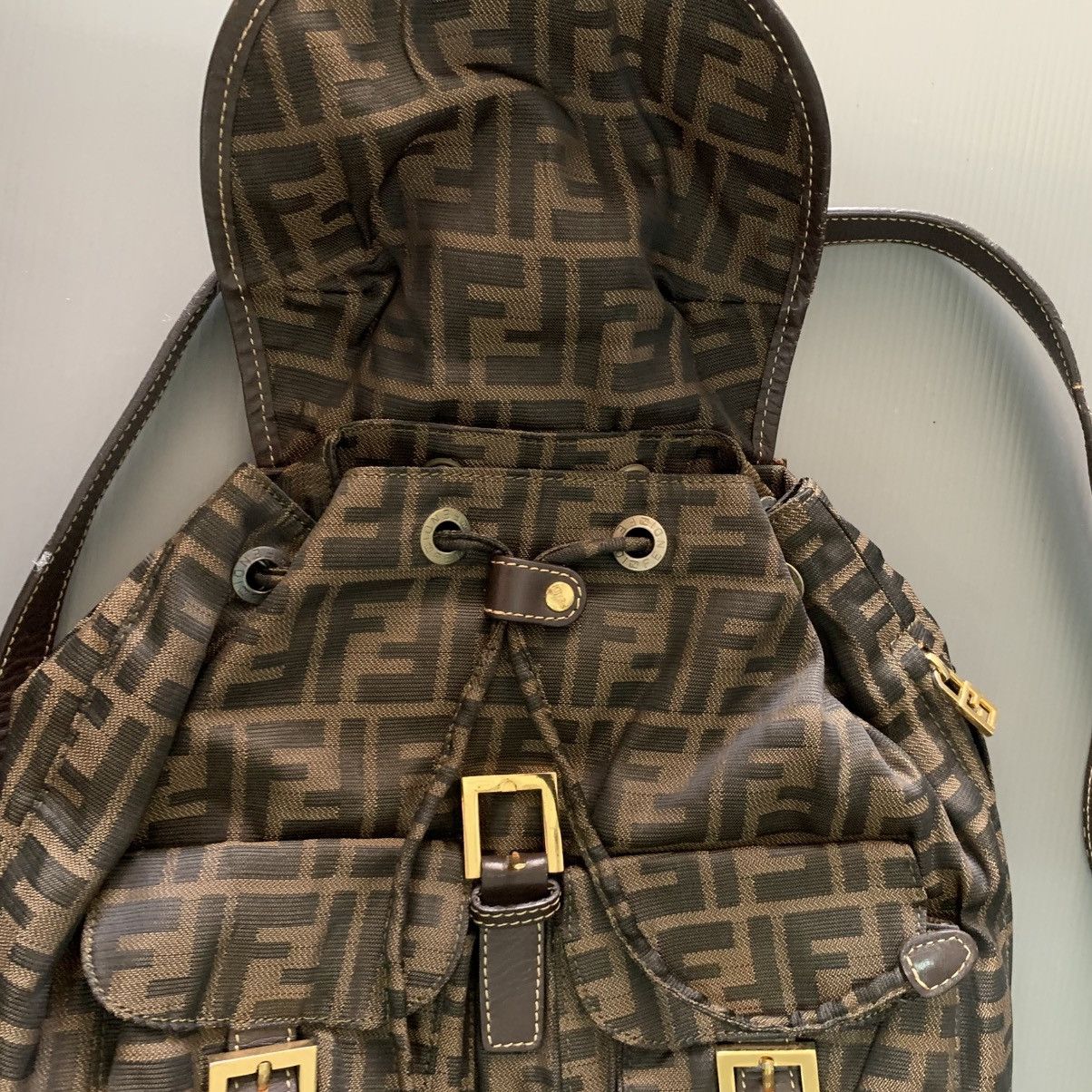 Fendi Fendi Zucca Vintage Backpack Bag Size ONE SIZE - 9 Thumbnail