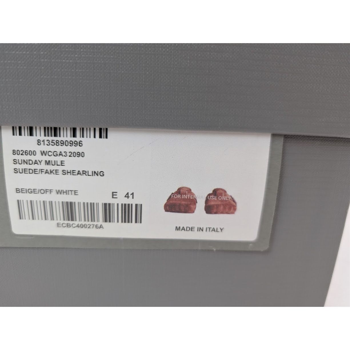Balenciaga o1rshd1 Suede Shearling Sunday Mules in Beige/Off White Size US 8 / EU 41 - 19 Thumbnail