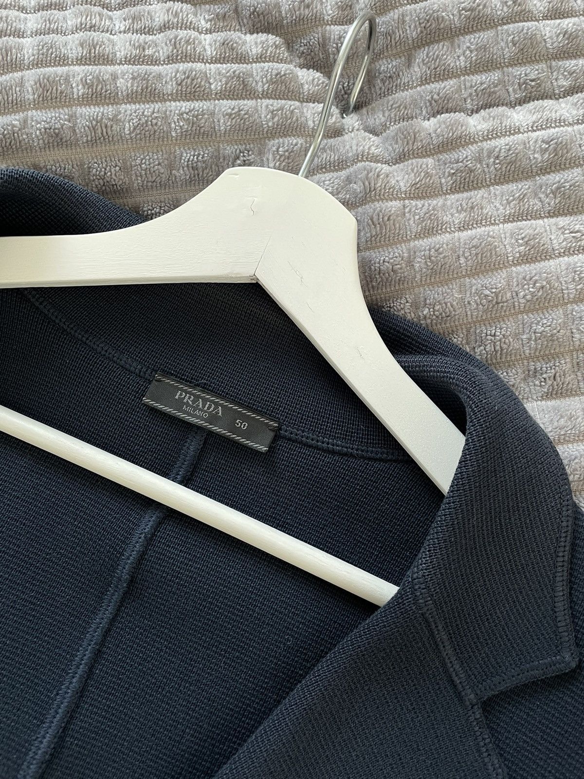Prada Prada Milano Navy Wool Knitted Blazer Suit Jacket Size 50 Size US M / EU 48-50 / 2 - 6 Thumbnail