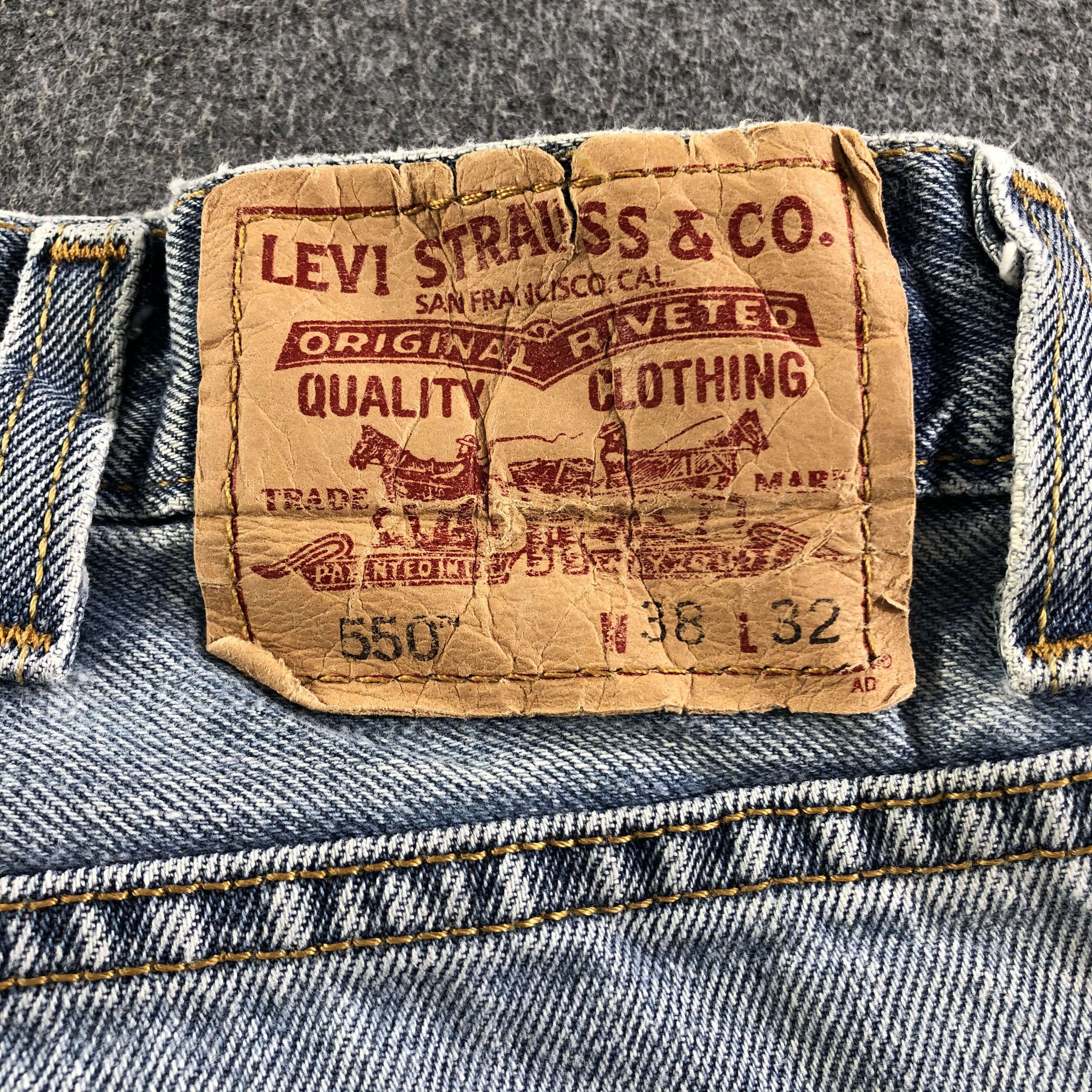 Levi's Vintage Light Wash Levis 550 Jeans-J3375 Size US 38 / EU 54 - 5 Thumbnail