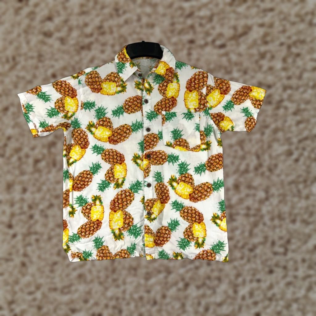 Vintage VINTAGE Hawiian Shirt Mens Small White Pineapple All Over Print Button Up 100% Cotton Size US S / EU 44-46 / 1 - 1 Thumbnail