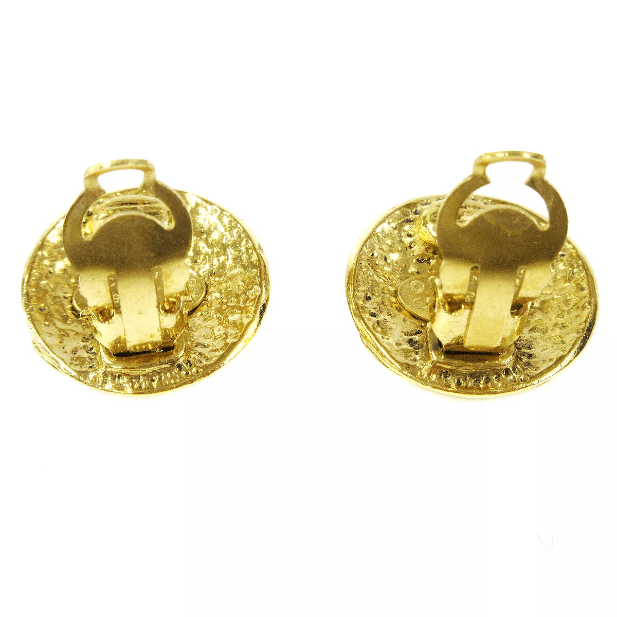 Chanel CHANEL CC Logos Button Motif Earrings Gold-Tone Size ONE SIZE - 9 Thumbnail