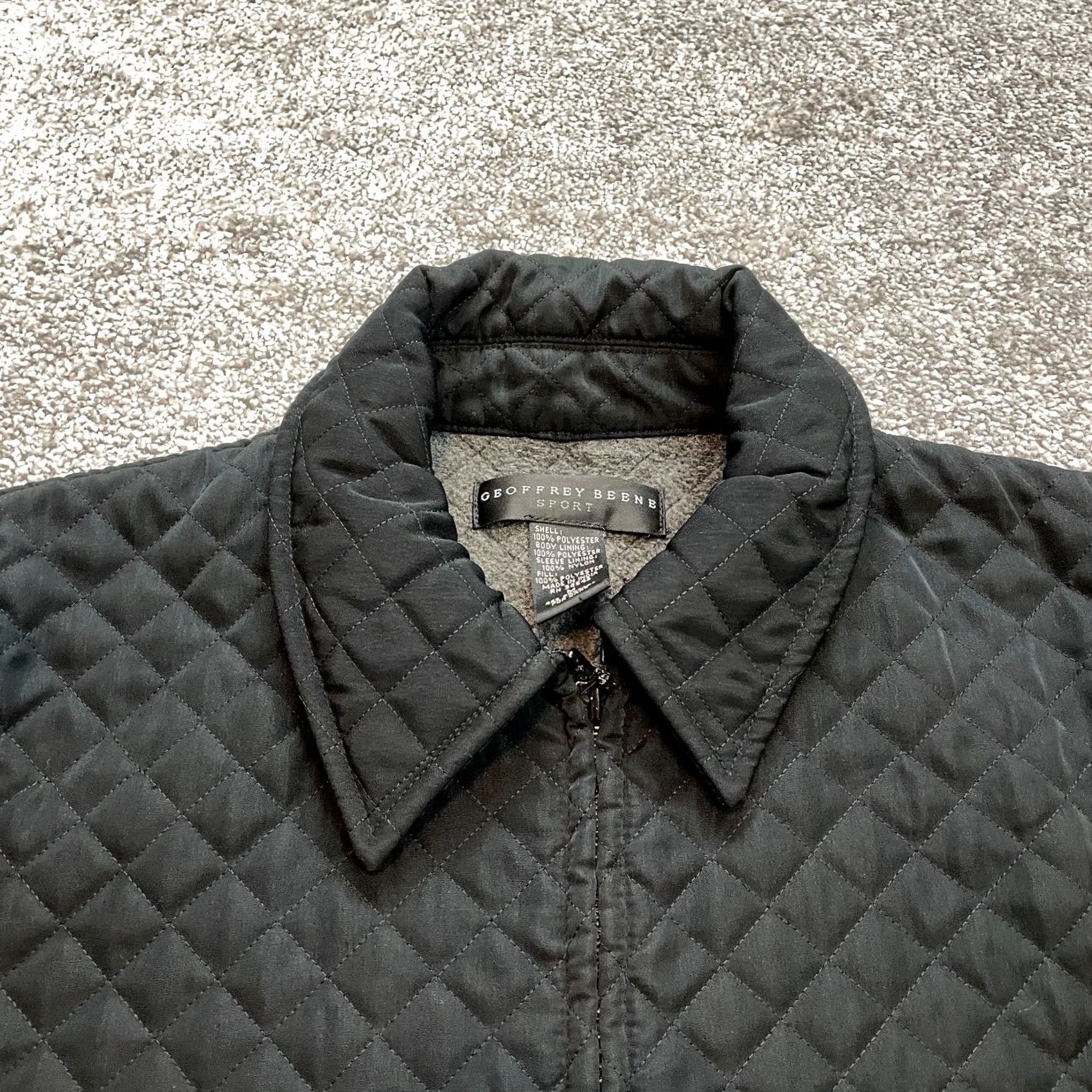 Geoffrey Beene Geoffrey Beene Sport Quilted Jacket Womens M Black Full Zip Pockets Collar Size M / US 6-8 / IT 42-44 - 6 Thumbnail