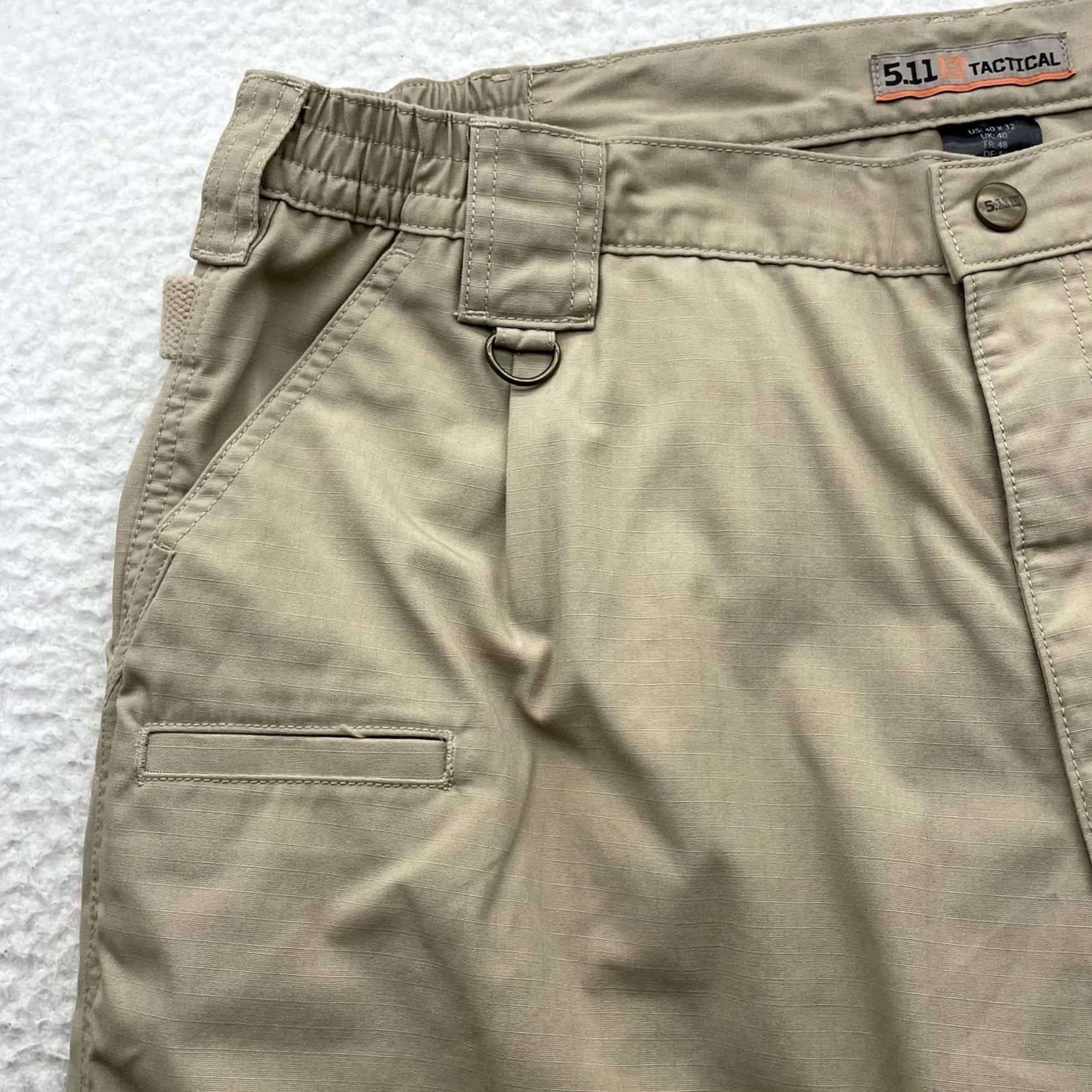 Vintage 5.11 Taclite Pro Cargo Pants Mens 40x30.5 Khaki Beige Cargo Pocket Trouser Regular Straight Pants Boys 40x32 Tag 40x32 - 5.11 Tactical Size US 40 / EU 56 - 3 Thumbnail
