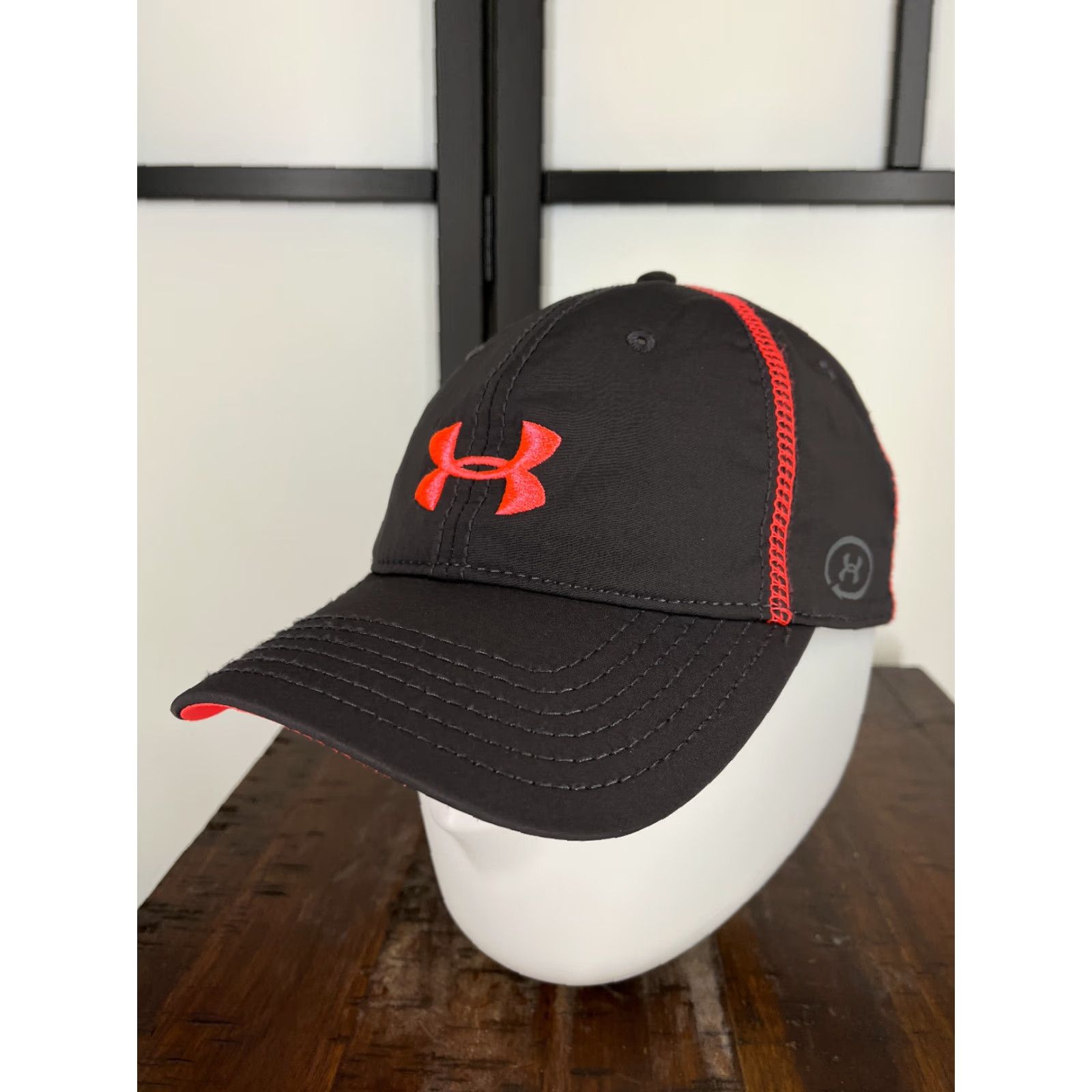 Under Armour Under Armour Hat Cap Strap Back Womens One Size Pink Gray Poly Spandex Blend Size ONE SIZE - 4 Thumbnail