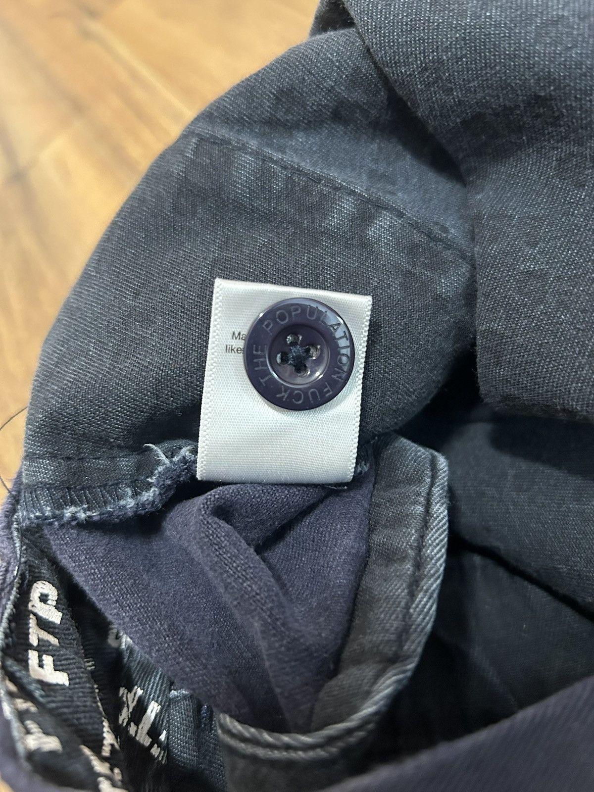 Fuck The Population FTP Navy Chino Pants FW21 Size 34 Size US 34 / EU 50 - 7 Thumbnail