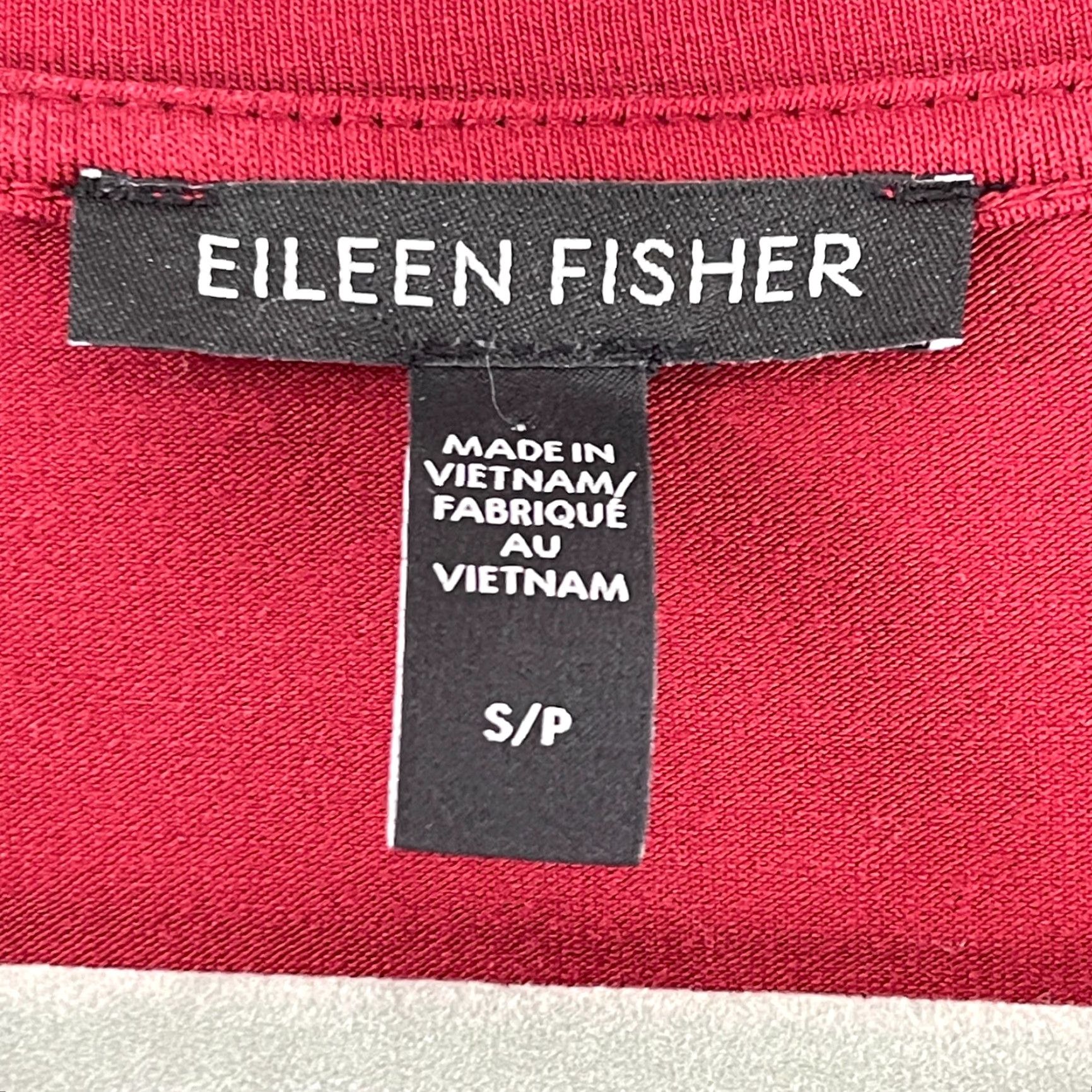 Eileen Fisher Eileen Fisher Tunic Shirt Womens Small Red Long Sleeve Tencel Lyocell Stretch Size S / US 4 / IT 40 - 7 Thumbnail